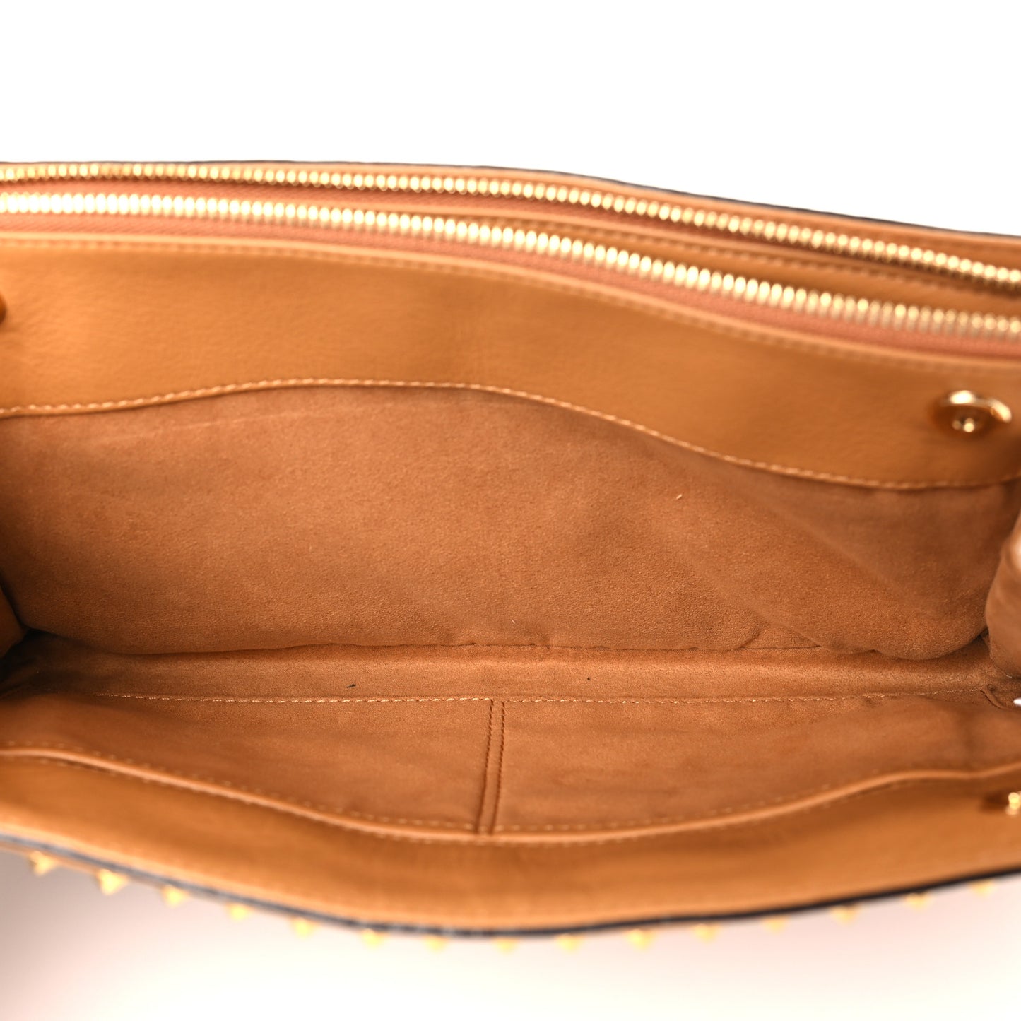 Visetos Studded Crossbody Cognac
