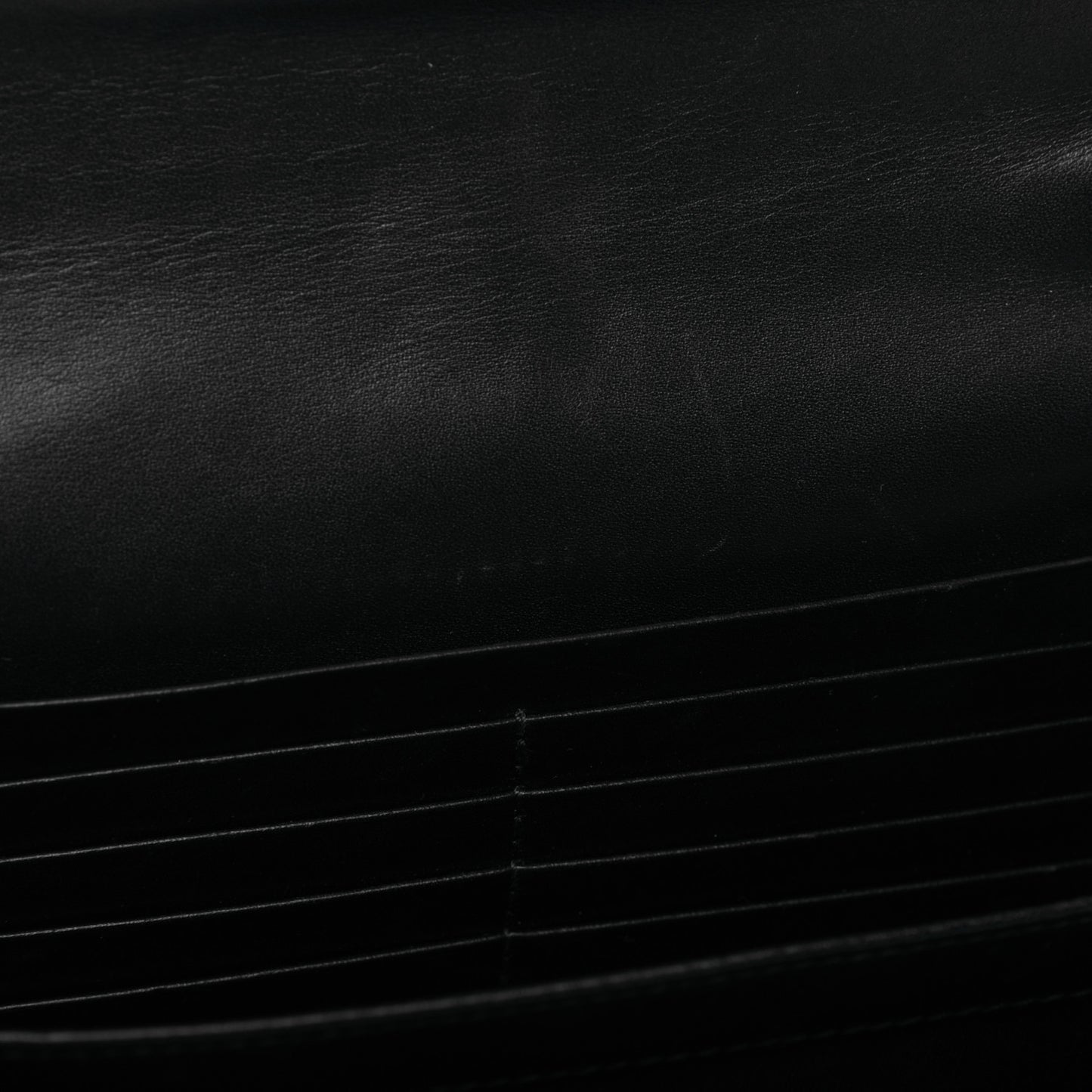 Calfskin Matelasse GG Marmont Chain Wallet Black