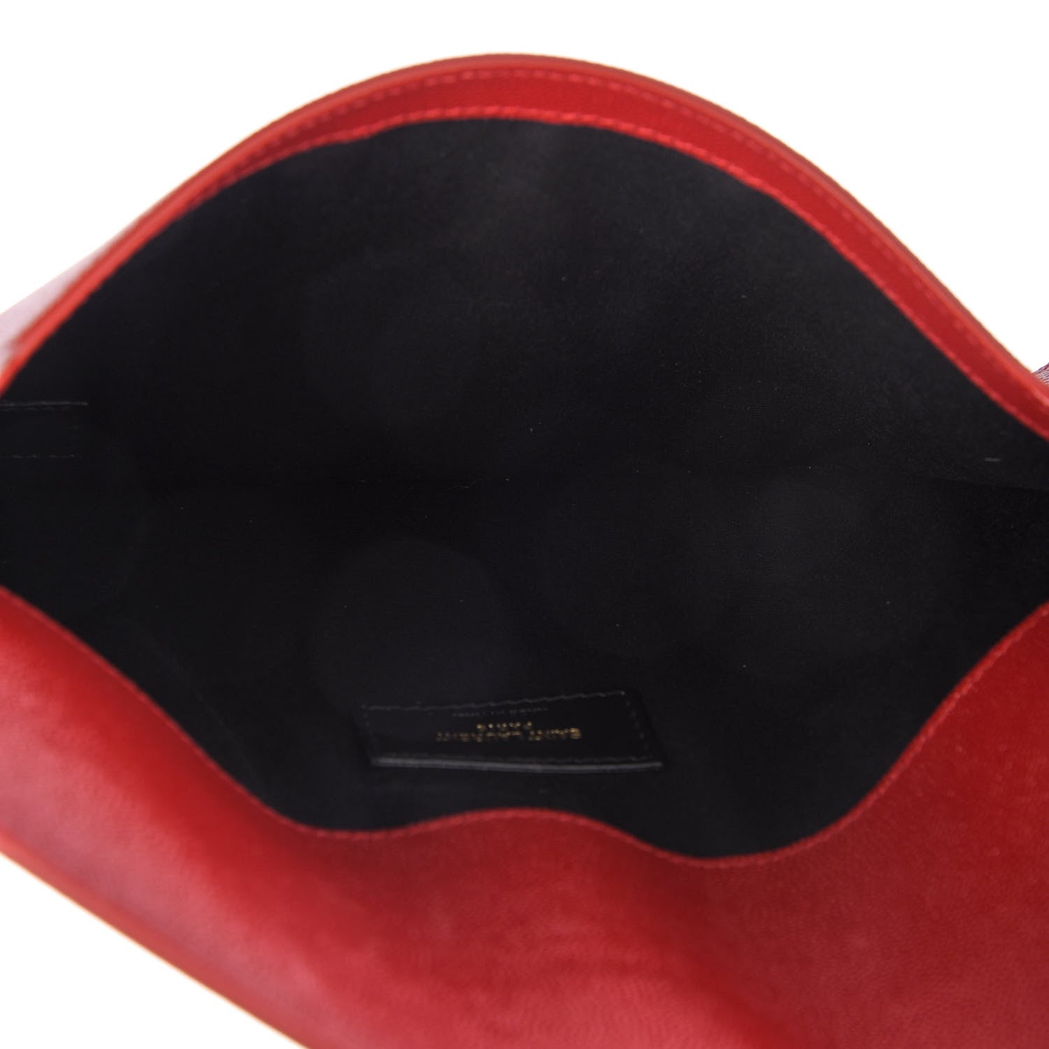 Saint Laurent Grain De Poudre Uptown Pouch Red 5 of 7