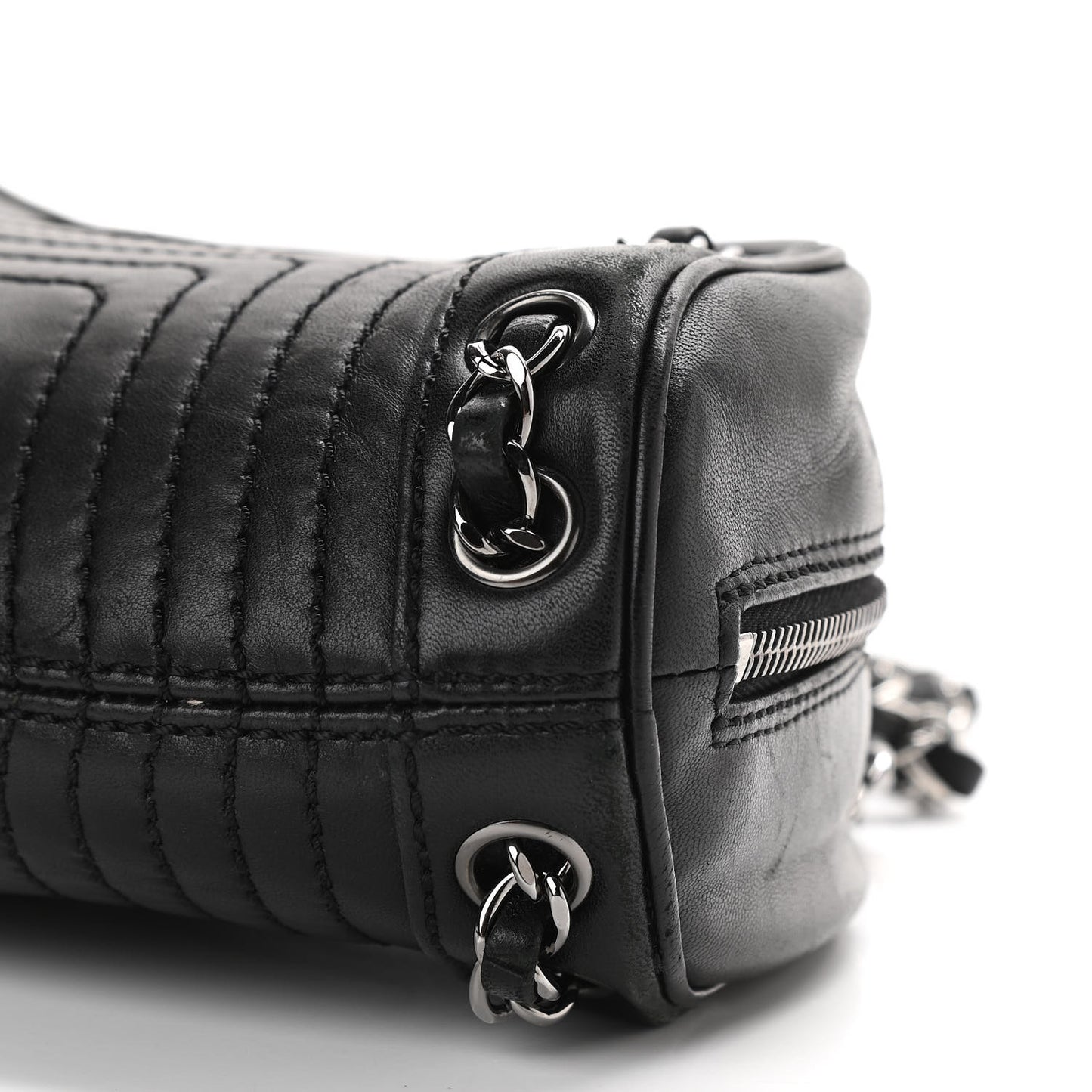 Lambskin Small Tassel Shoulder Bag Black