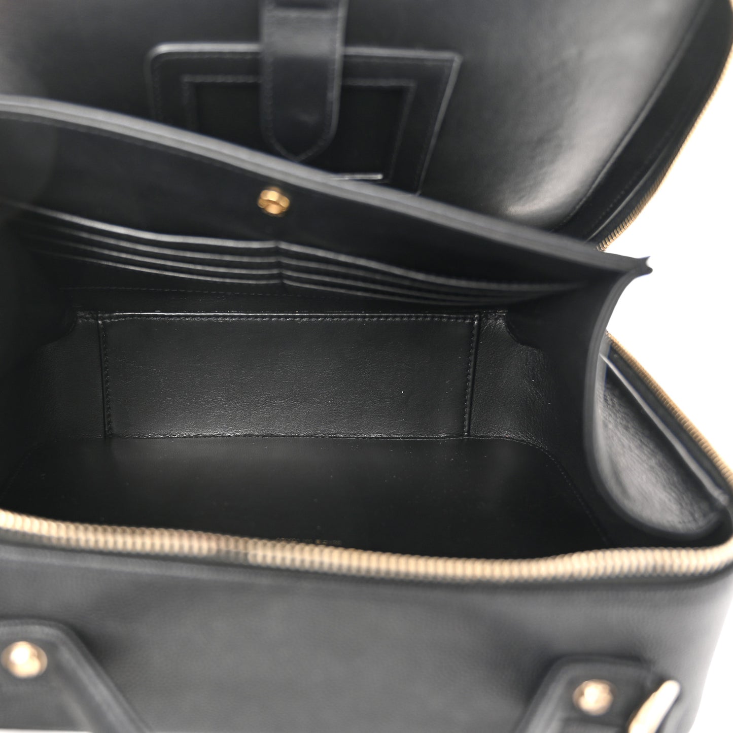 Caviar Quilted Large CC Filigree Vanity Case Black