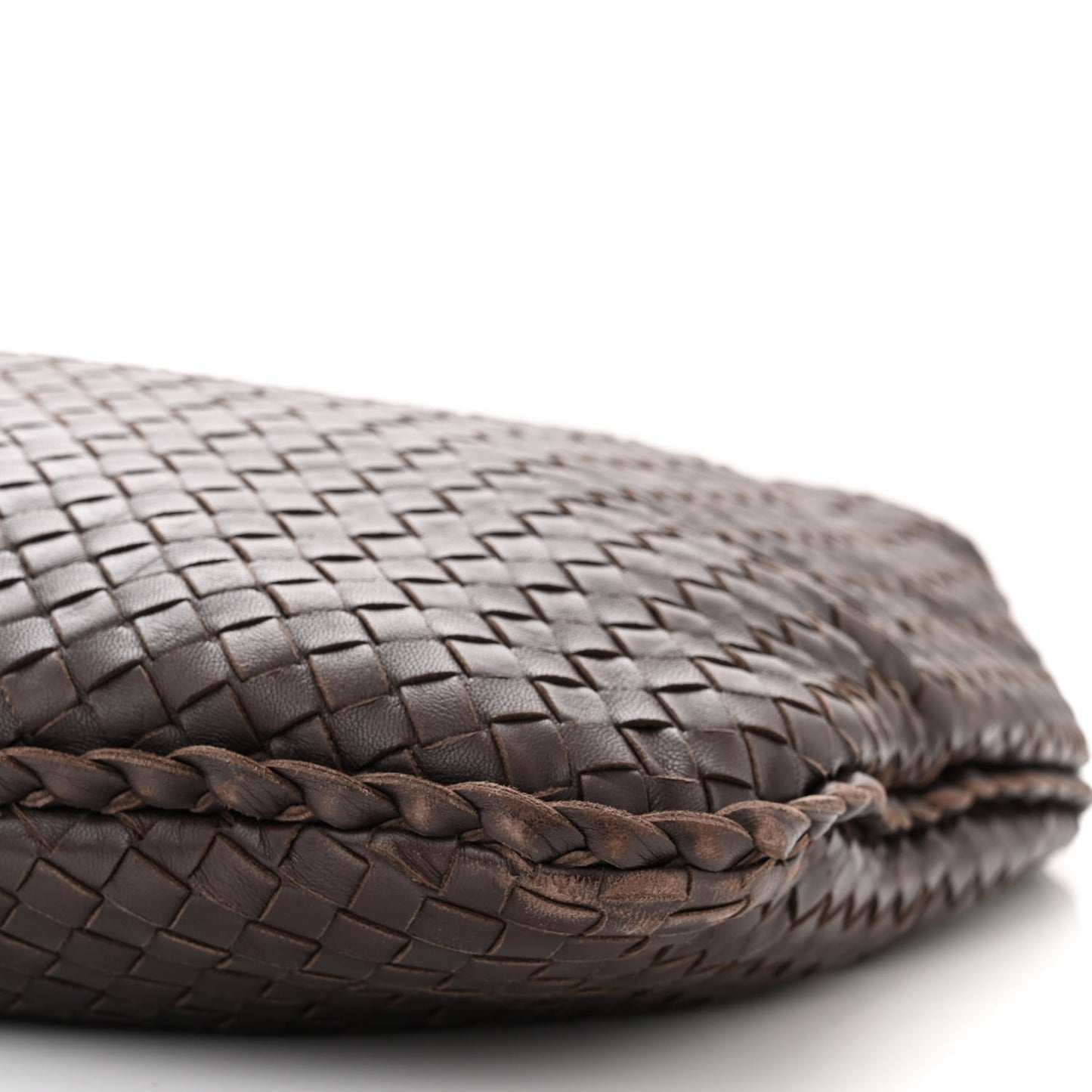 Nappa Intrecciato Large Veneta Hobo Ebano
