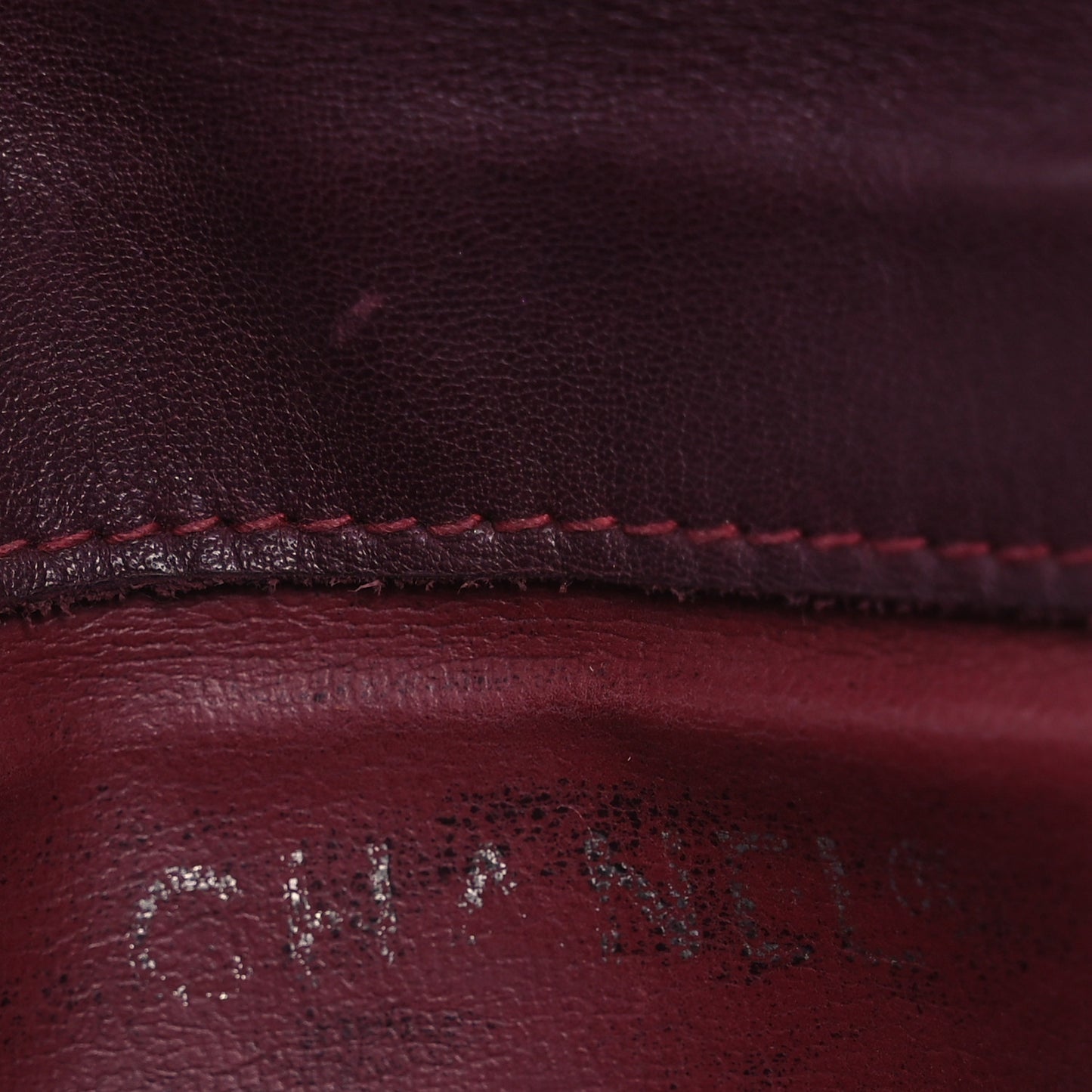 Lambskin Diamond Stitched Waist Chain Belt Flap Bag Burgundy