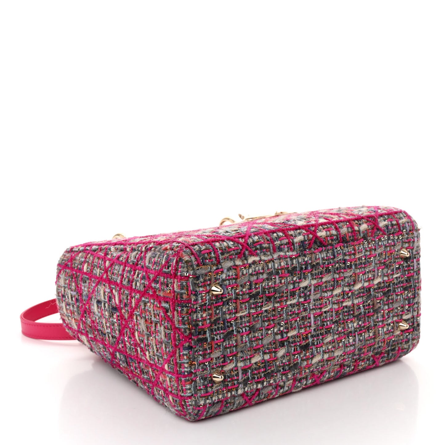 Tweed Medium Lady Dior Pink Multicolor
