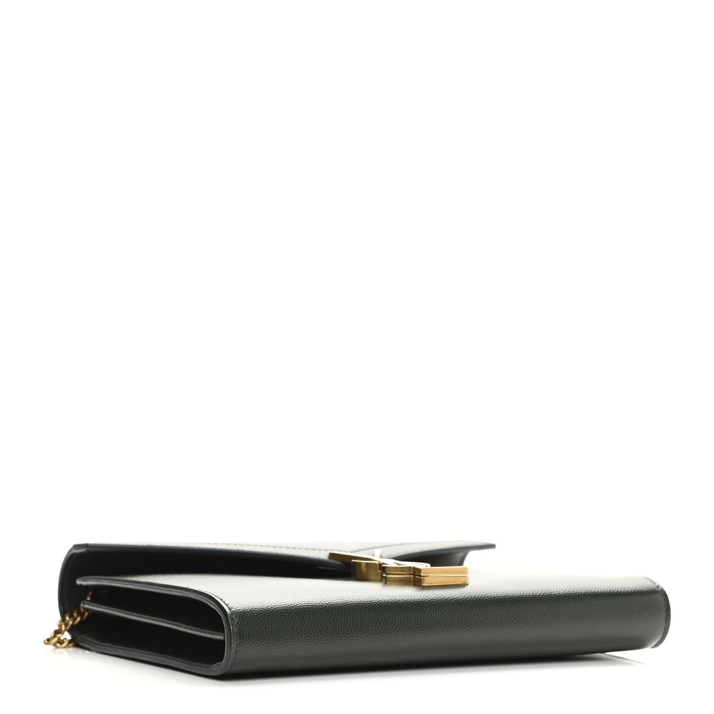 Smooth Calfskin Monogram Cassandra Clasp Bag Dark Green