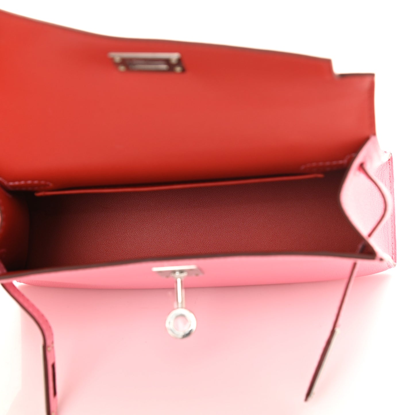 Chevre Mysore Verso Mini Kelly Sellier 20 Rose Confetti Sanguine