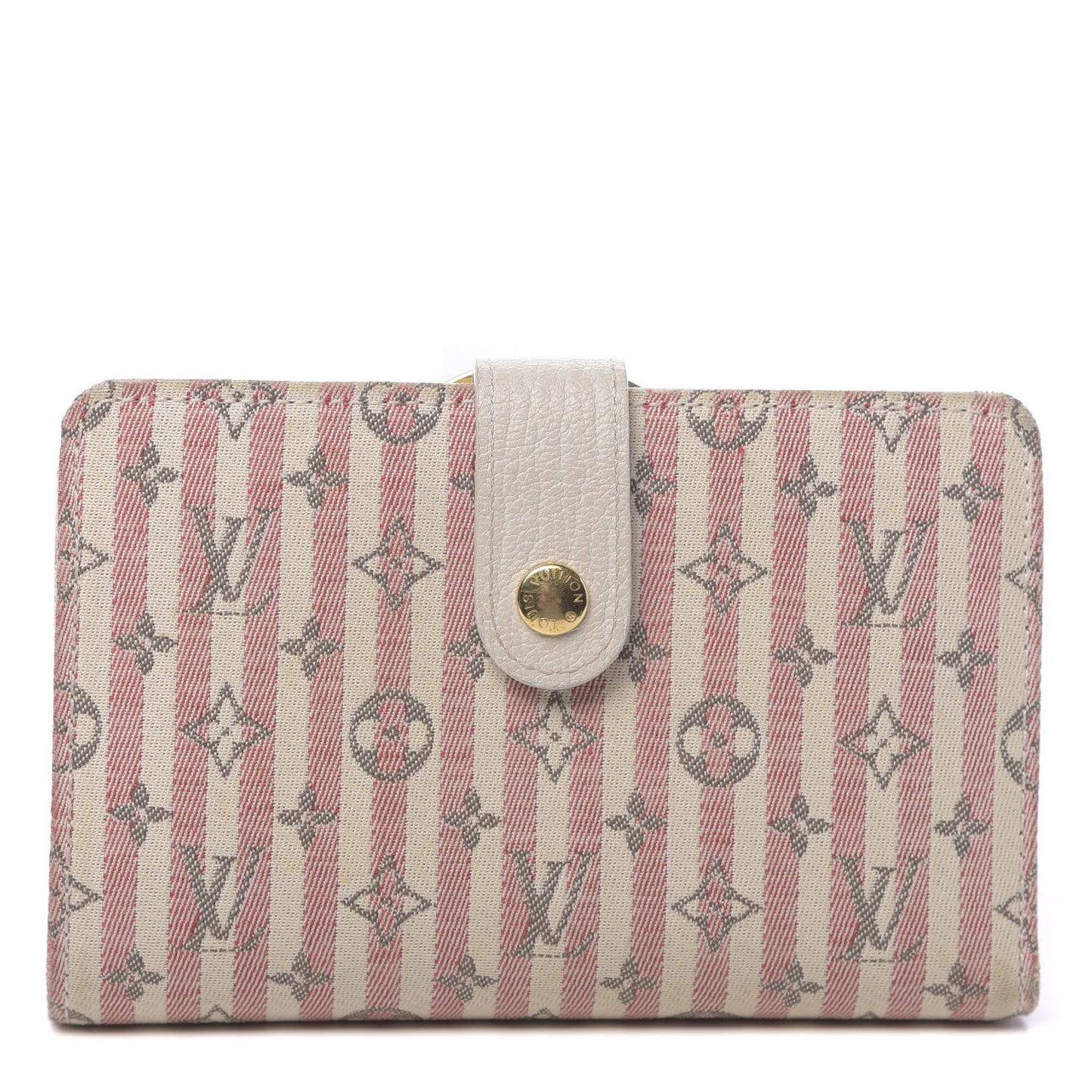 Mini Lin Croisette French Purse Wallet Rouge