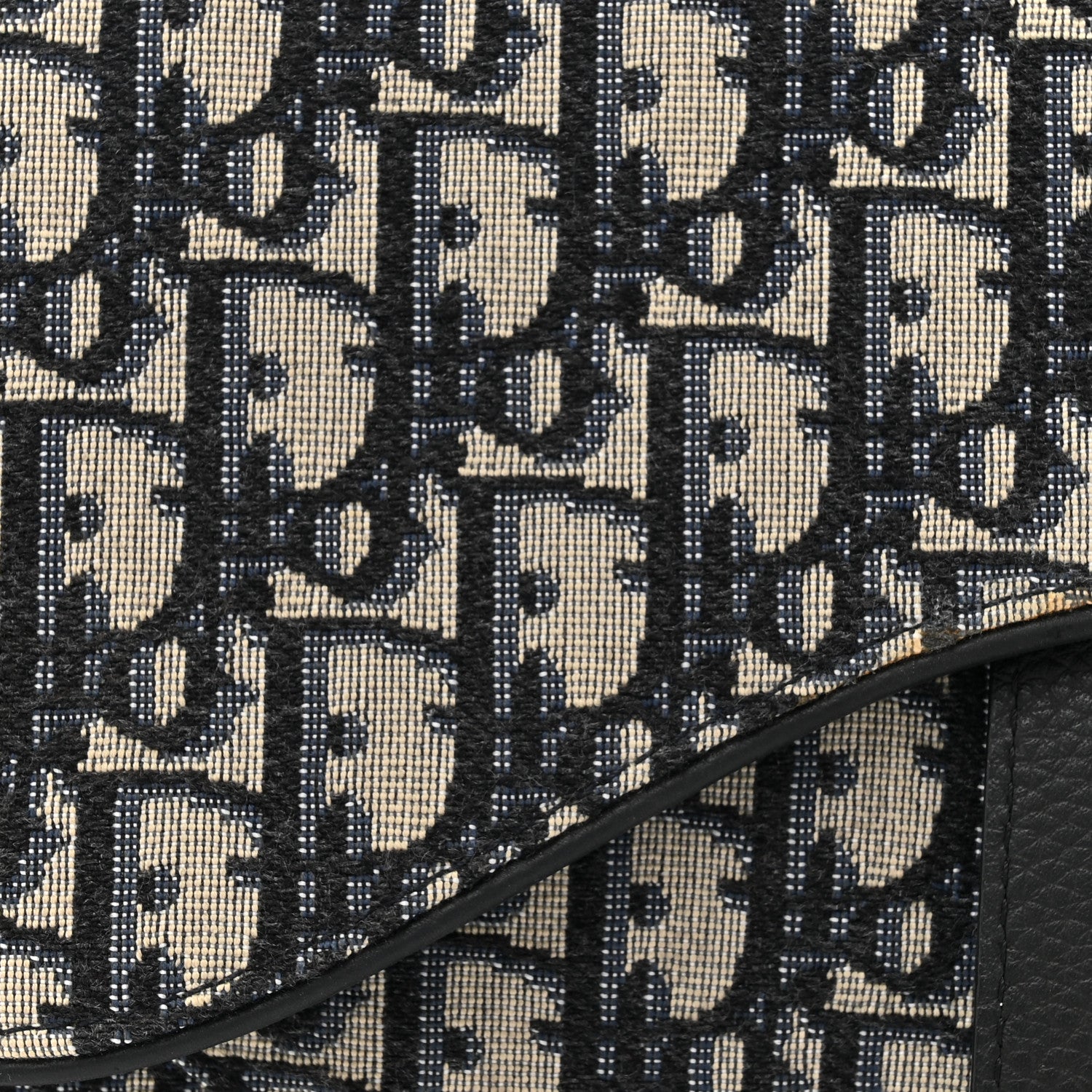 Christian Dior Oblique Mens Saddle Bag Blue 8 of 12