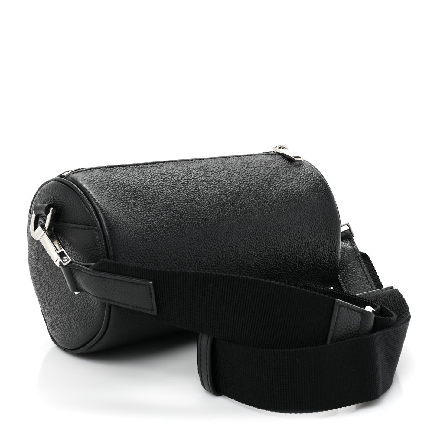 HOMME Grained Calfskin Mens Roller Pouch Black