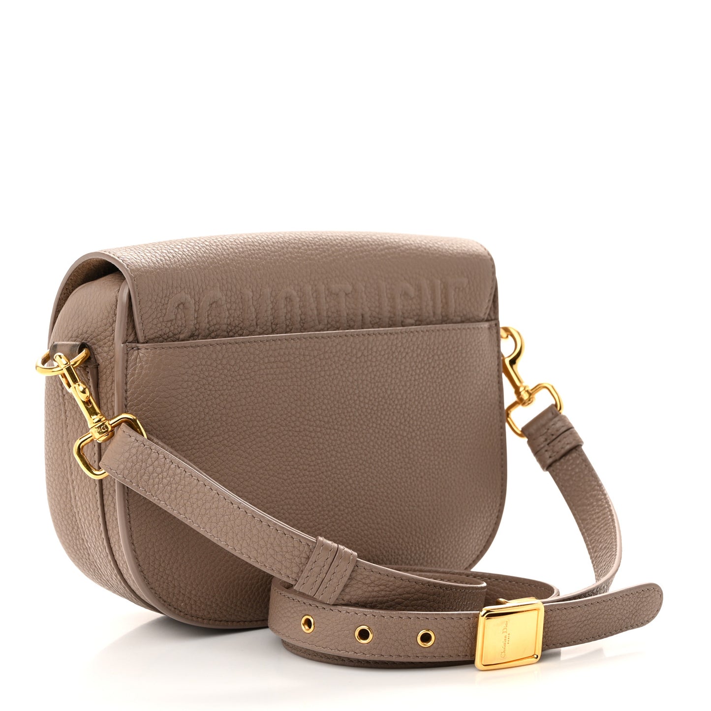 Grained Calfskin Medium Bobby Flap Taupe