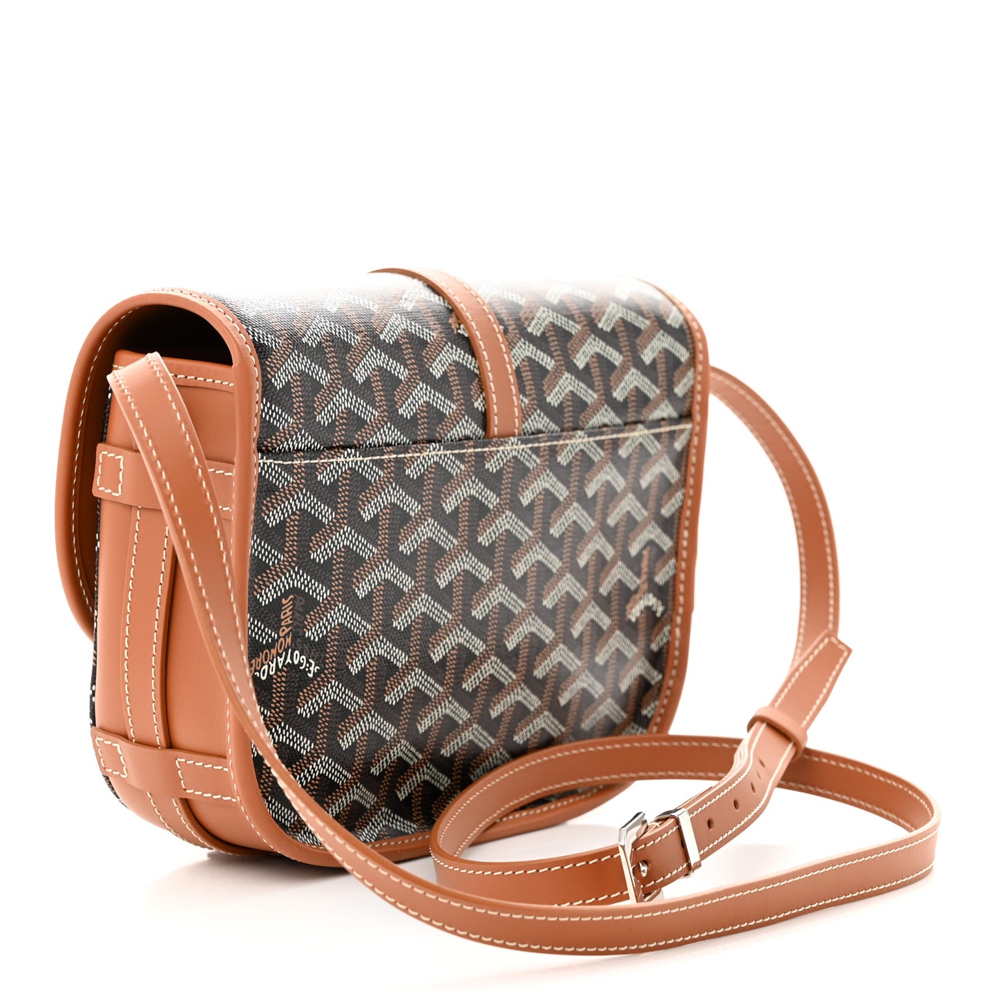 Goyardine Belvedere II PM Messenger Bag Black Gold