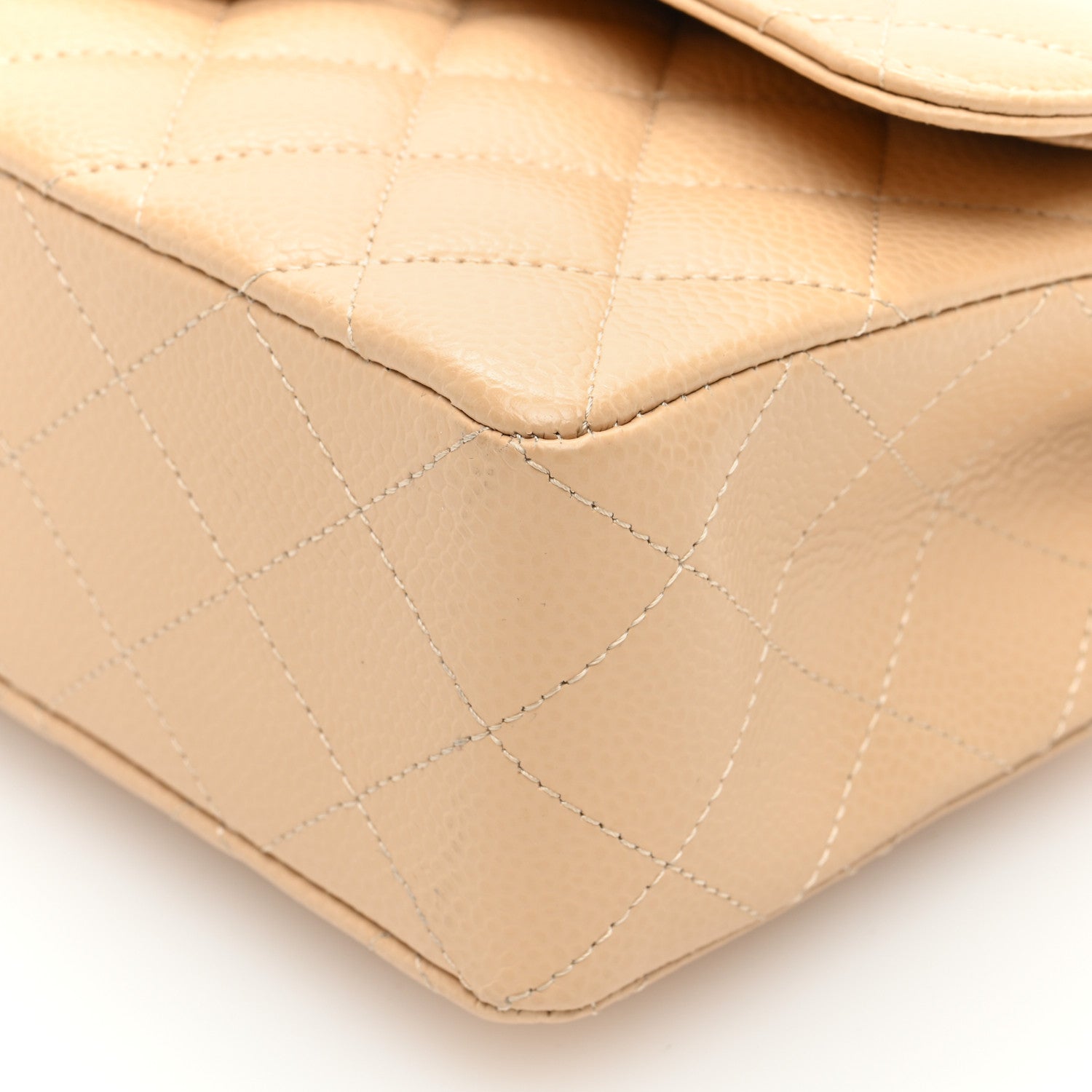 Chanel Caviar Quilted Small Double Flap Beige 10 of 11
