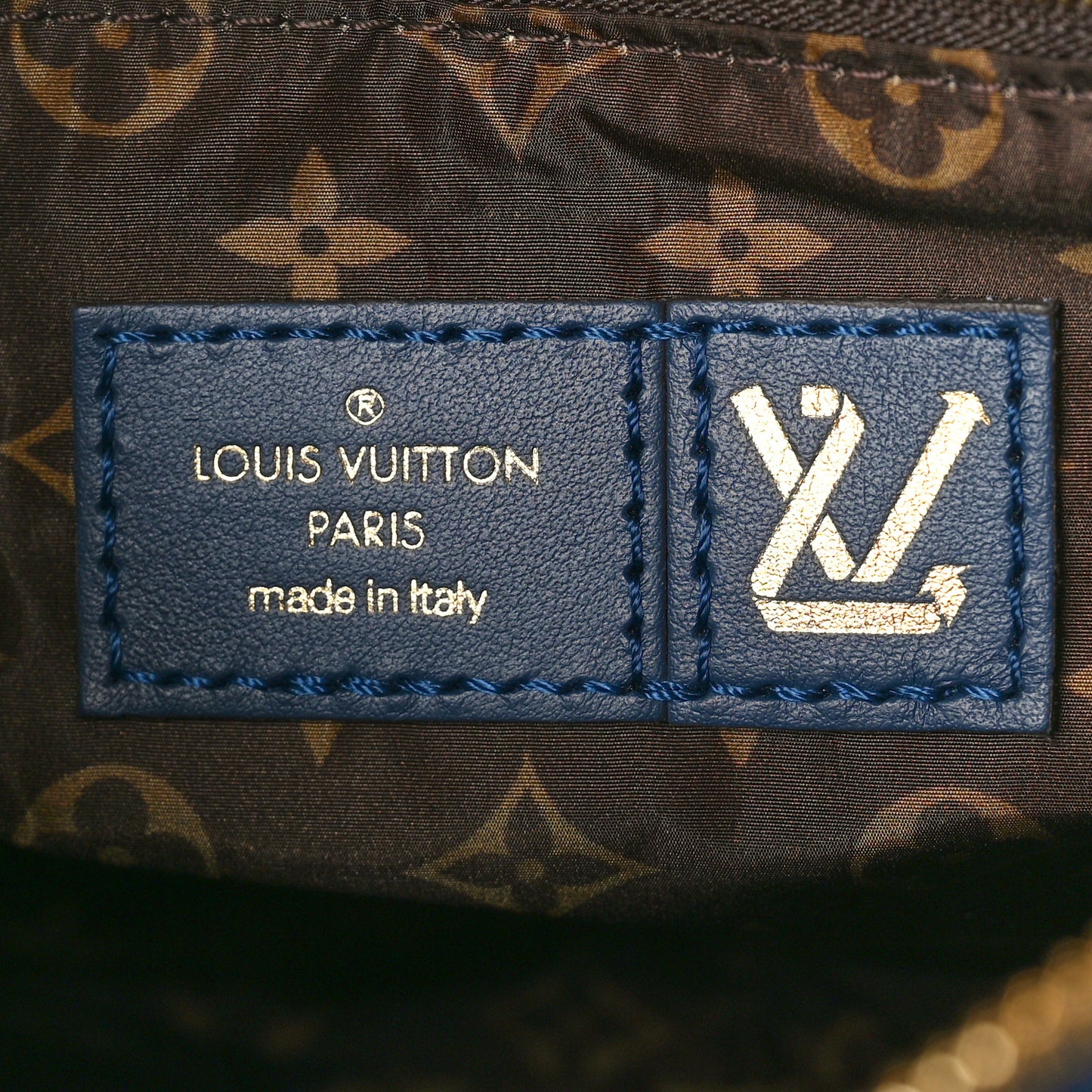 Econyl Mini Monogram Pillow Speedy Bandouliere 25 Navy
