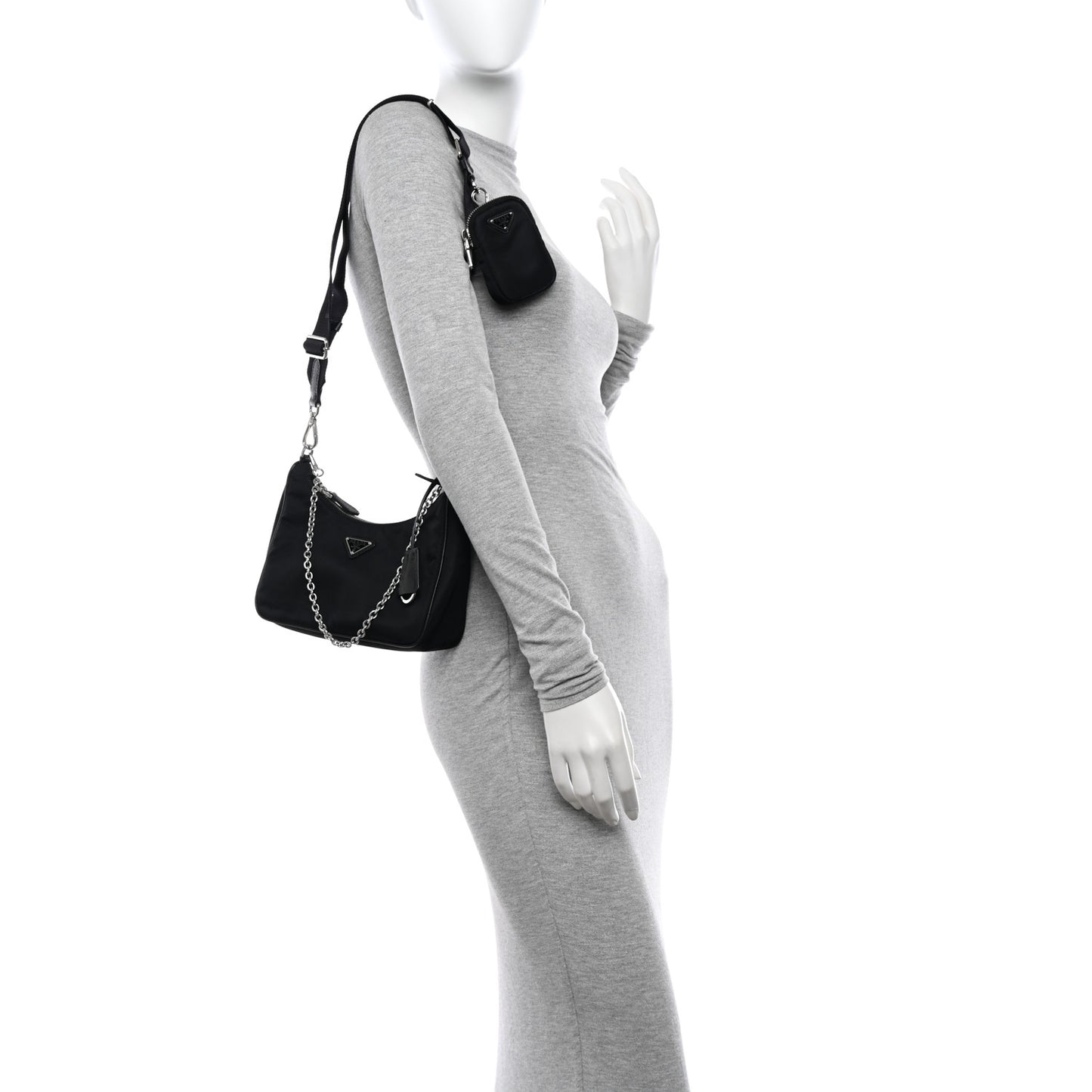 Nylon Re-Edition 2005 Shoulder Bag Black