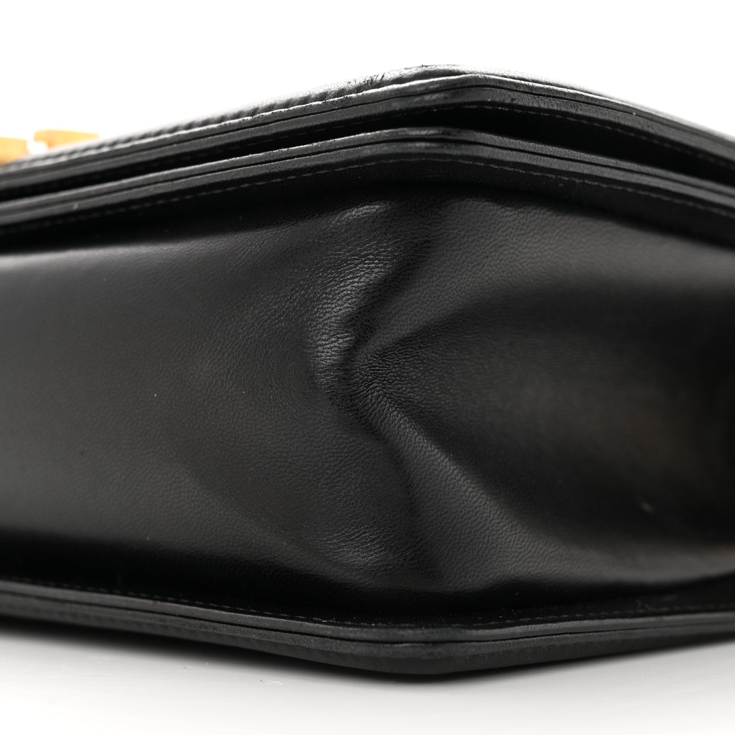 Lambskin Quilted Medium Boy Flap Black