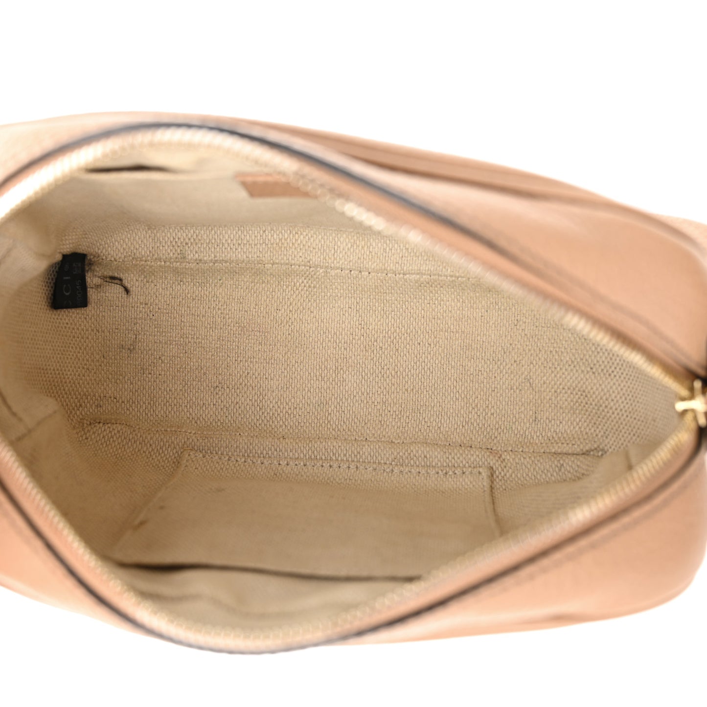 Pebbled Calfskin Small Soho Disco Bag Camelia