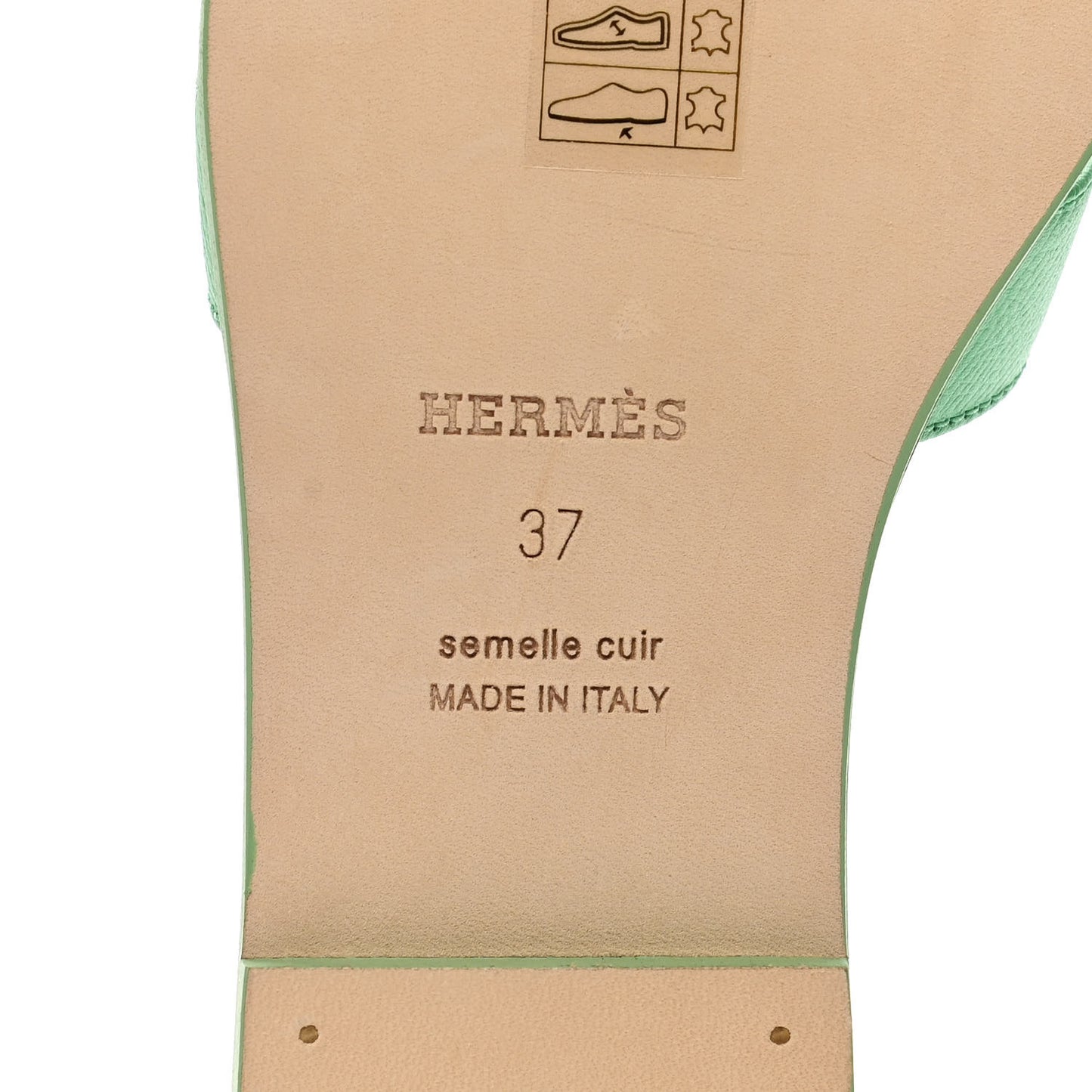 Epsom Oran Sandals 37 Vert Pomme
