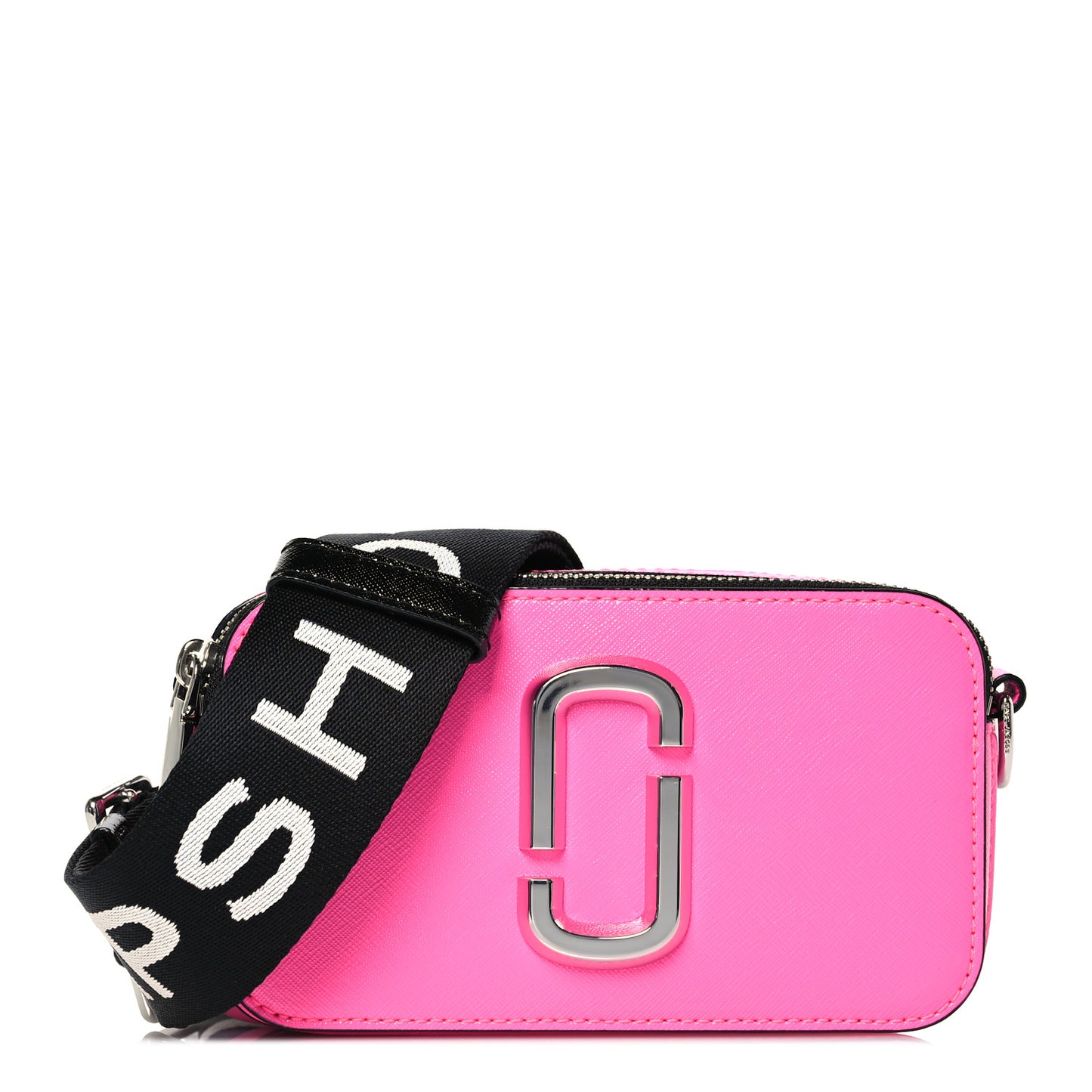 Saffiano Small Snapshot Camera Bag Bright Pink