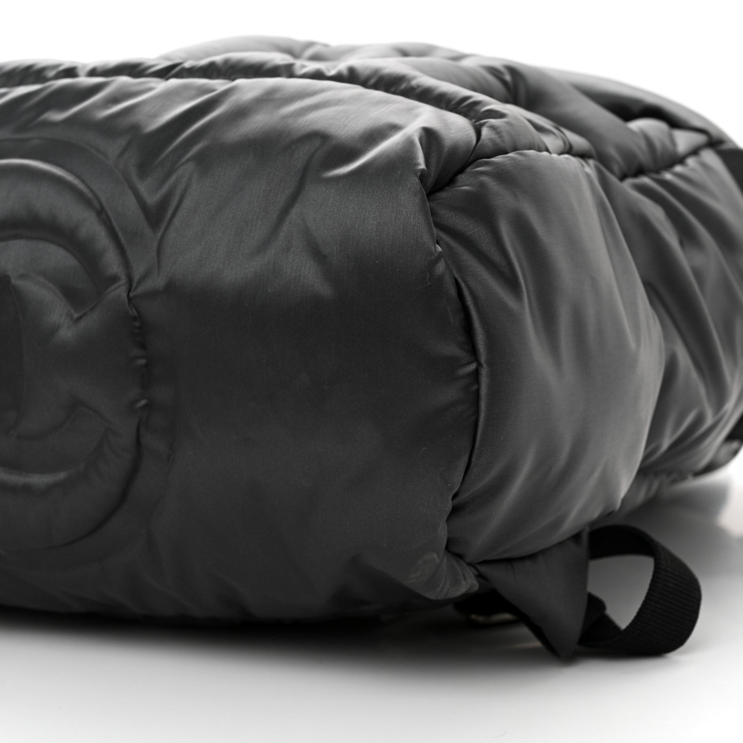 Nylon Embossed Doudoune Backpack Grey