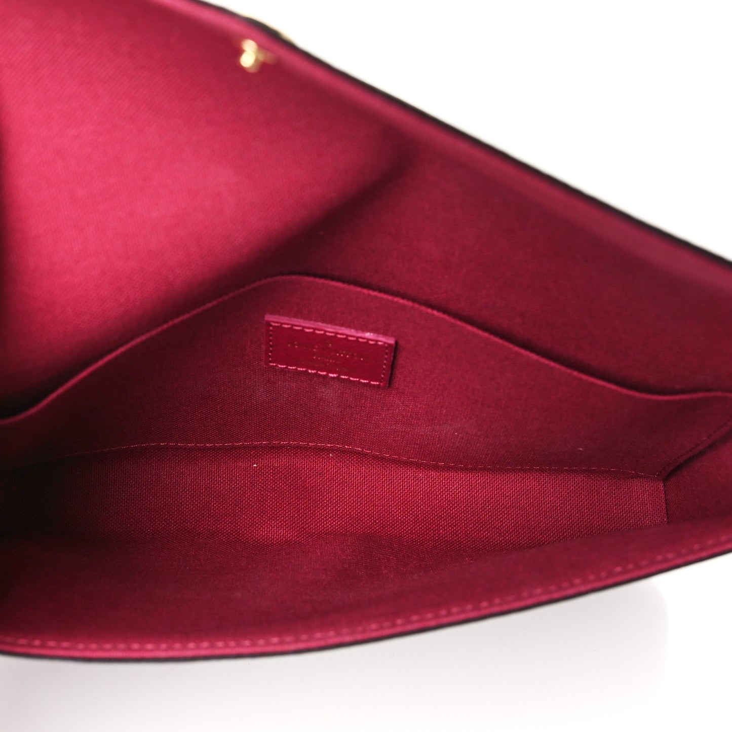Monogram Pochette Felicie Chain Wallet Fuchsia