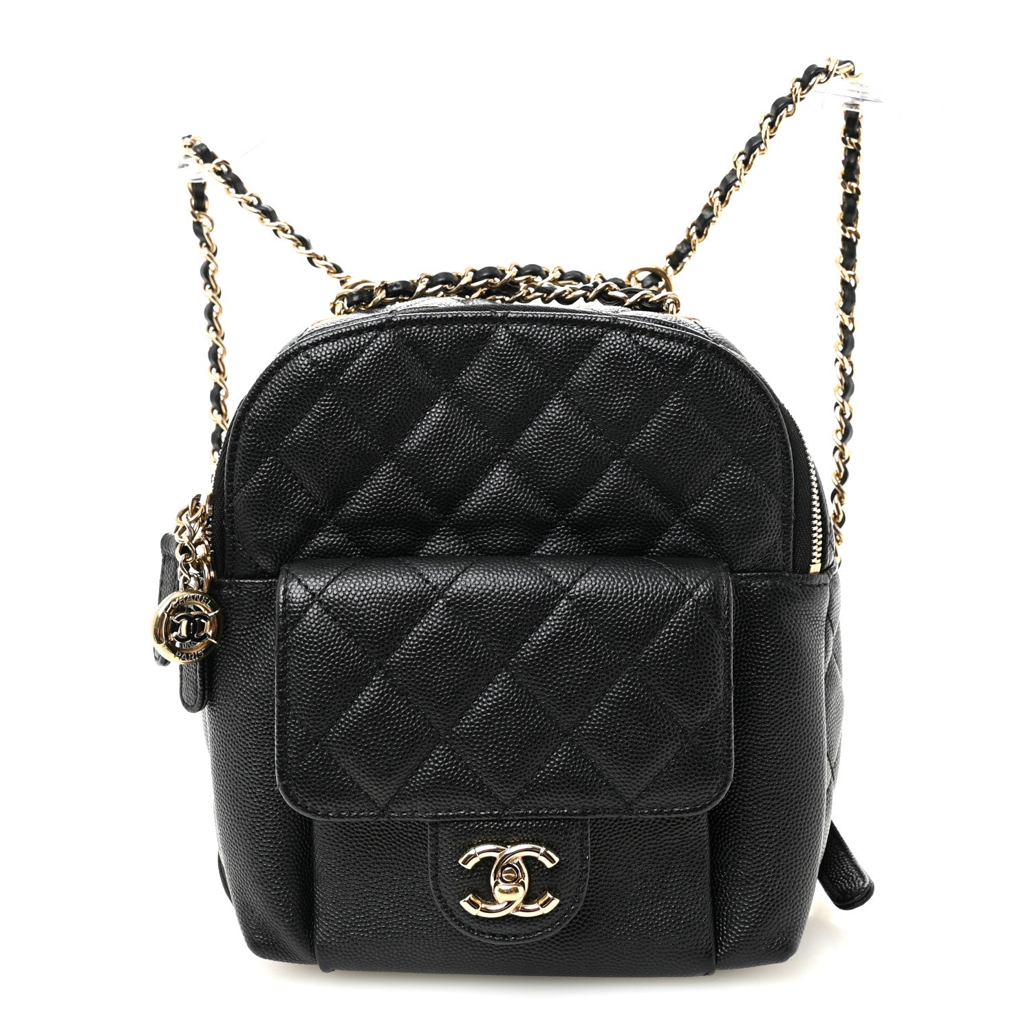 Chanel Caviar Quilted Small CC Day Backpack Black 1865949