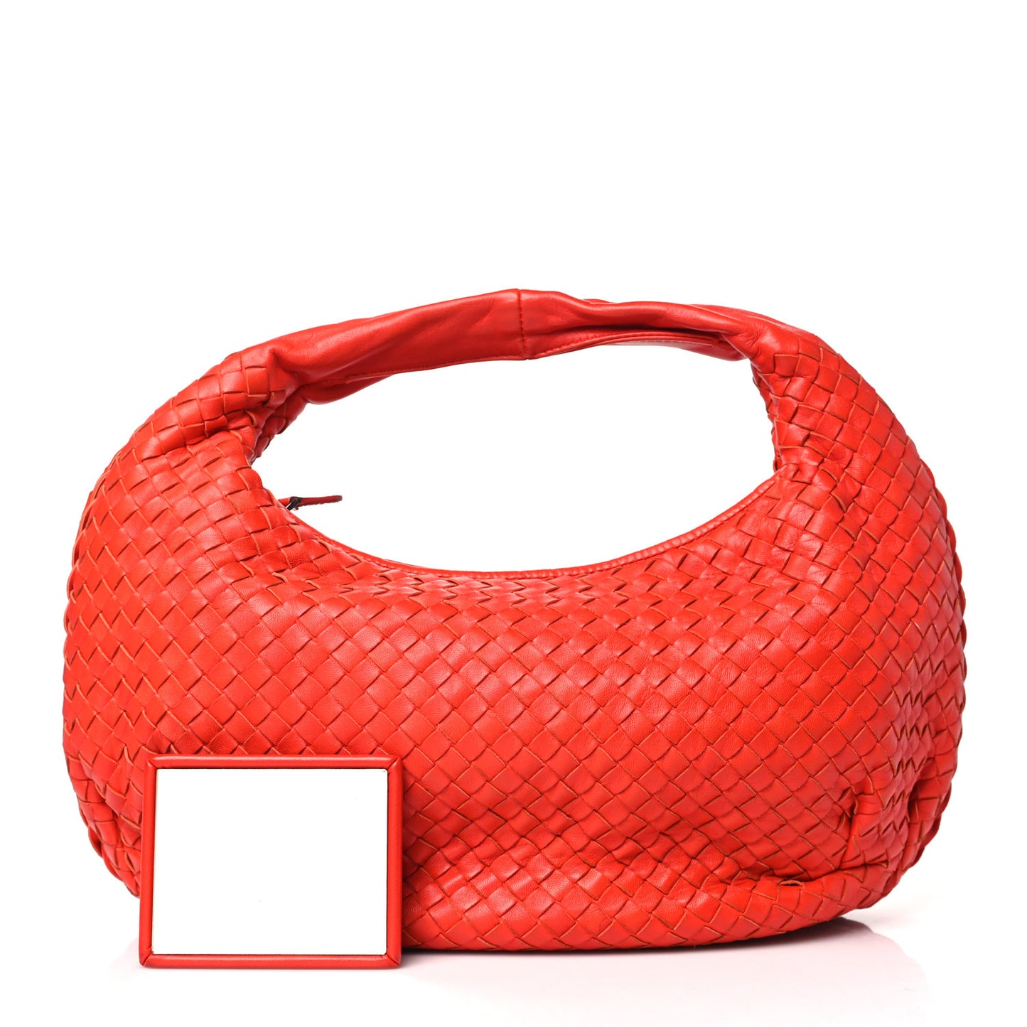 Nappa Intrecciato Medium Belly Veneta Hobo Orange
