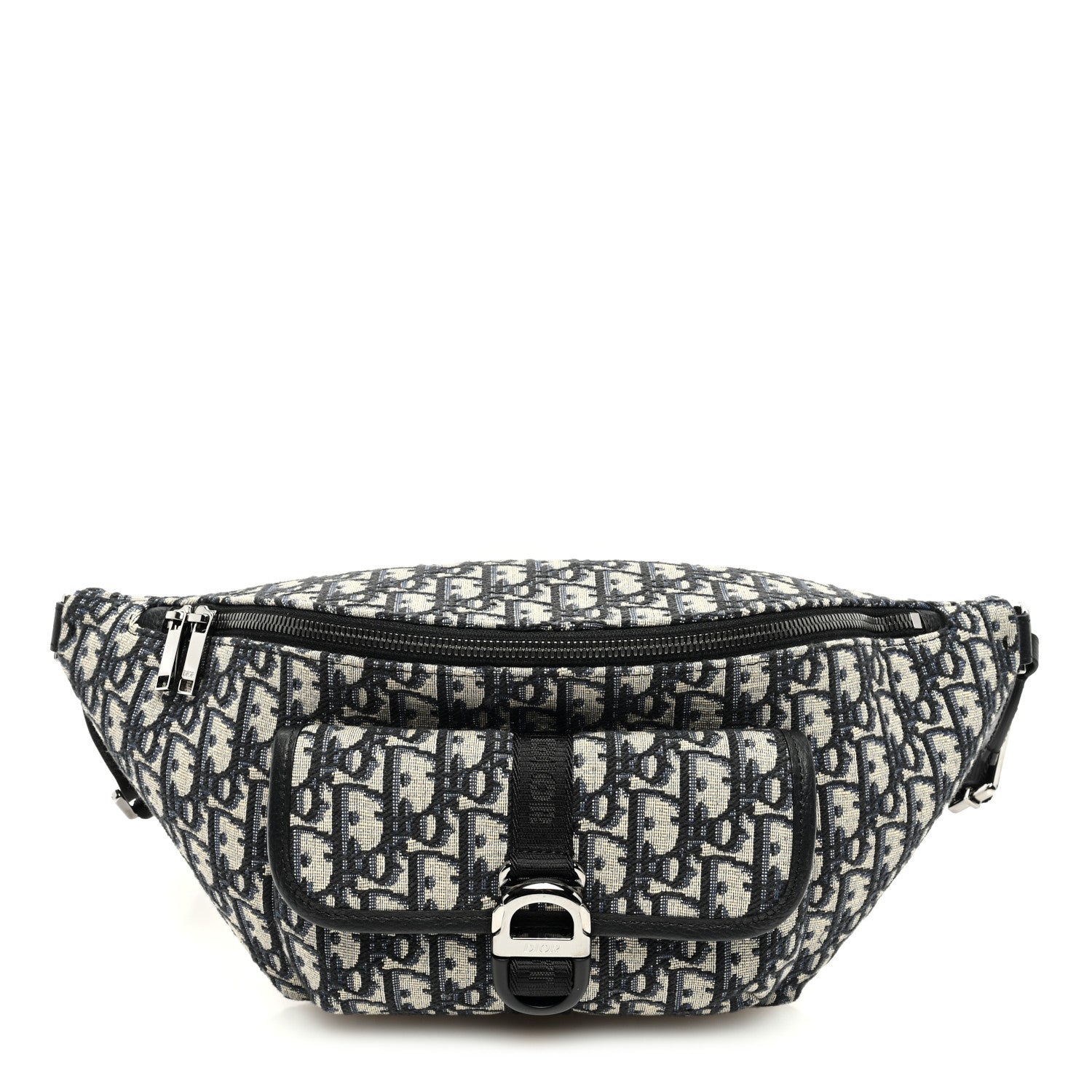 Christian Dior Oblique Dior 8 Belt Bag Beige Black 1 of 9