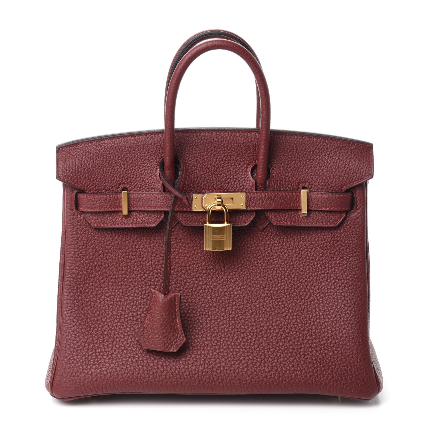 Hermes Togo Birkin 25 Rouge H 1 of 14