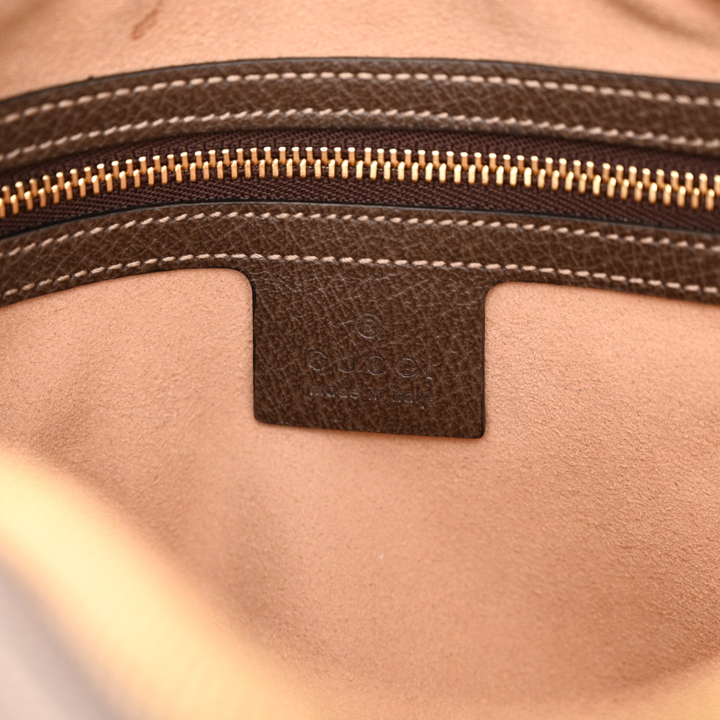 GG Supreme Monogram Web Small Ophidia Shoulder Bag Brown