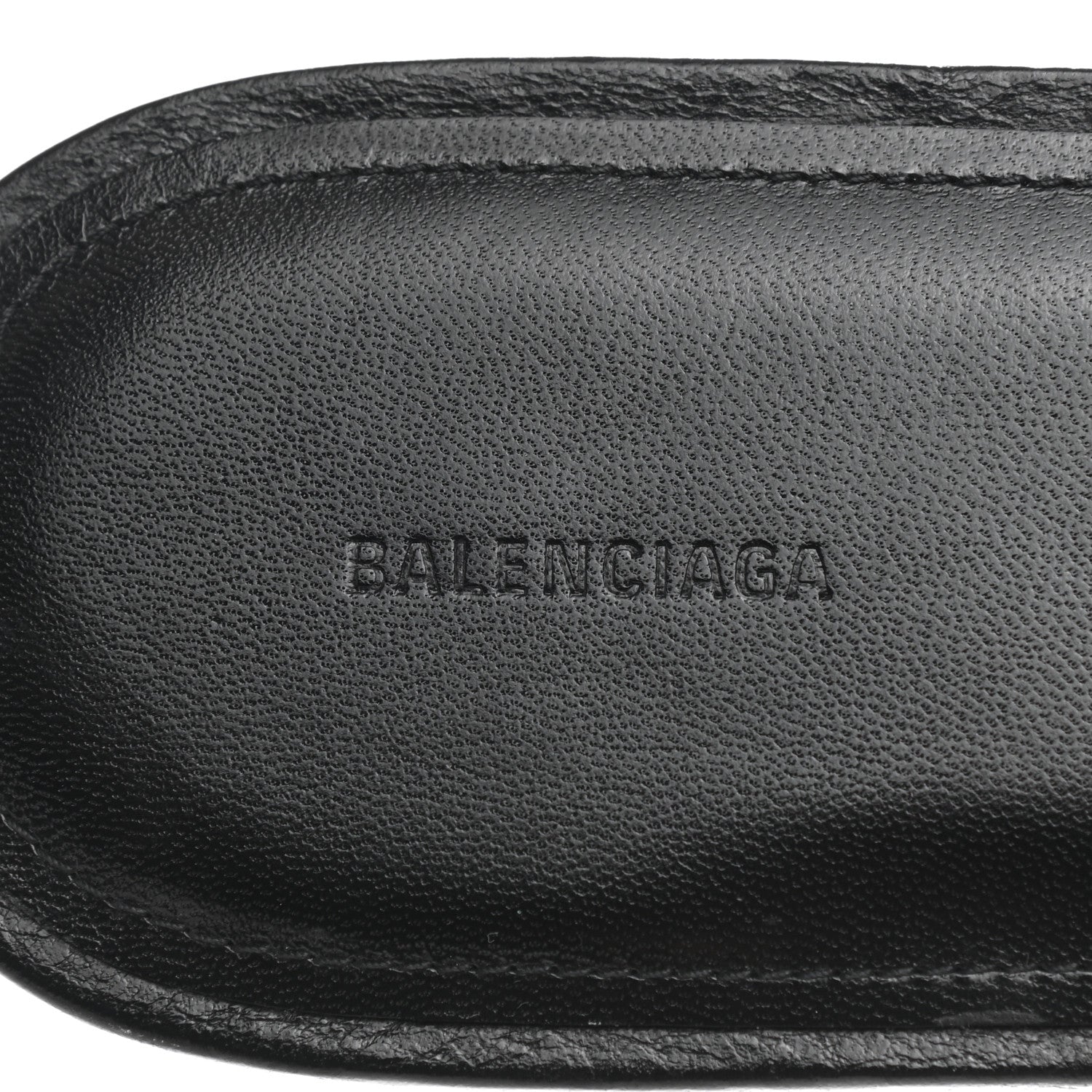 Balenciaga Agneau Arena Cagole Flat Slide Sandals 39 Black 7 of 8