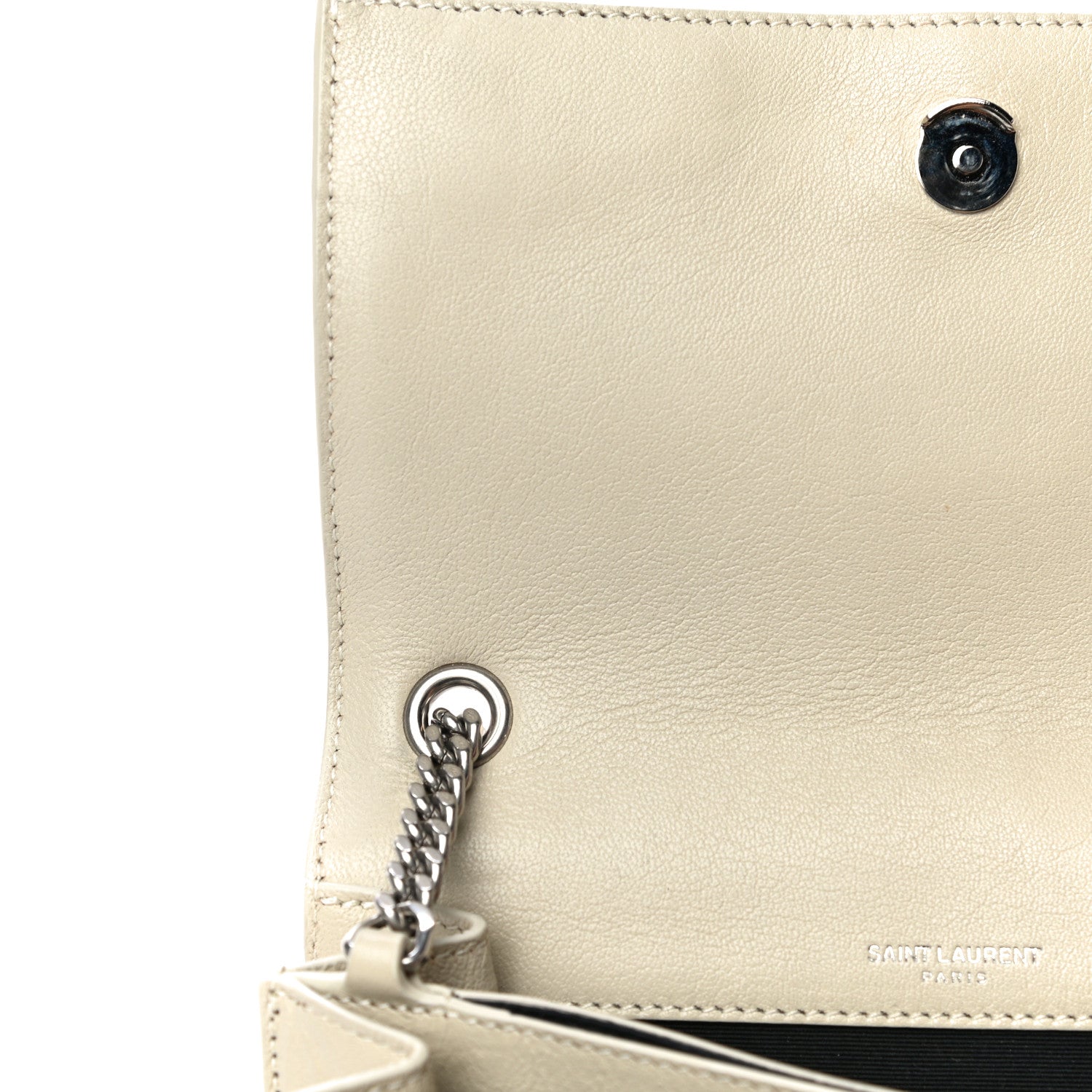 Saint Laurent Calfskin Small Monogram Sunset Crema Soft 15 of 22