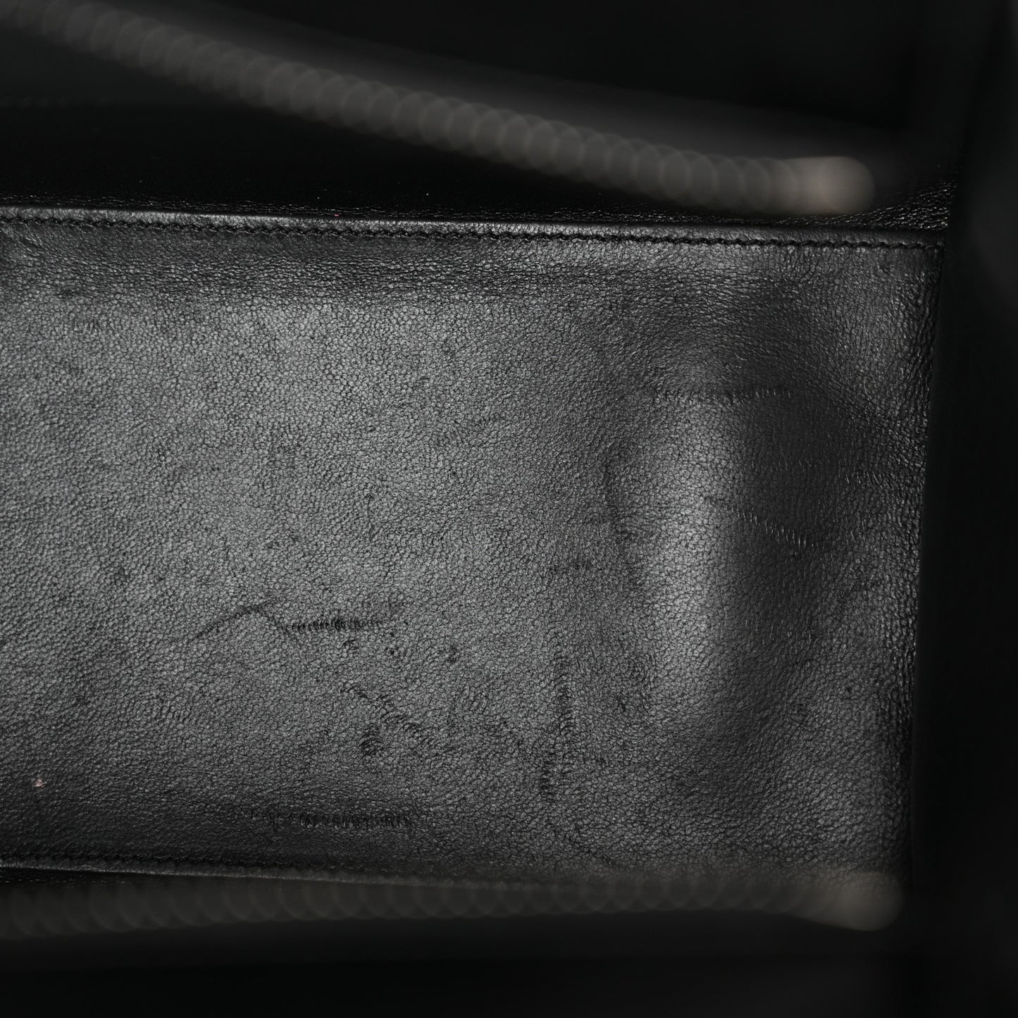 Smooth Calfskin Lizard Embossed Bi-Color Micro Luggage Black White