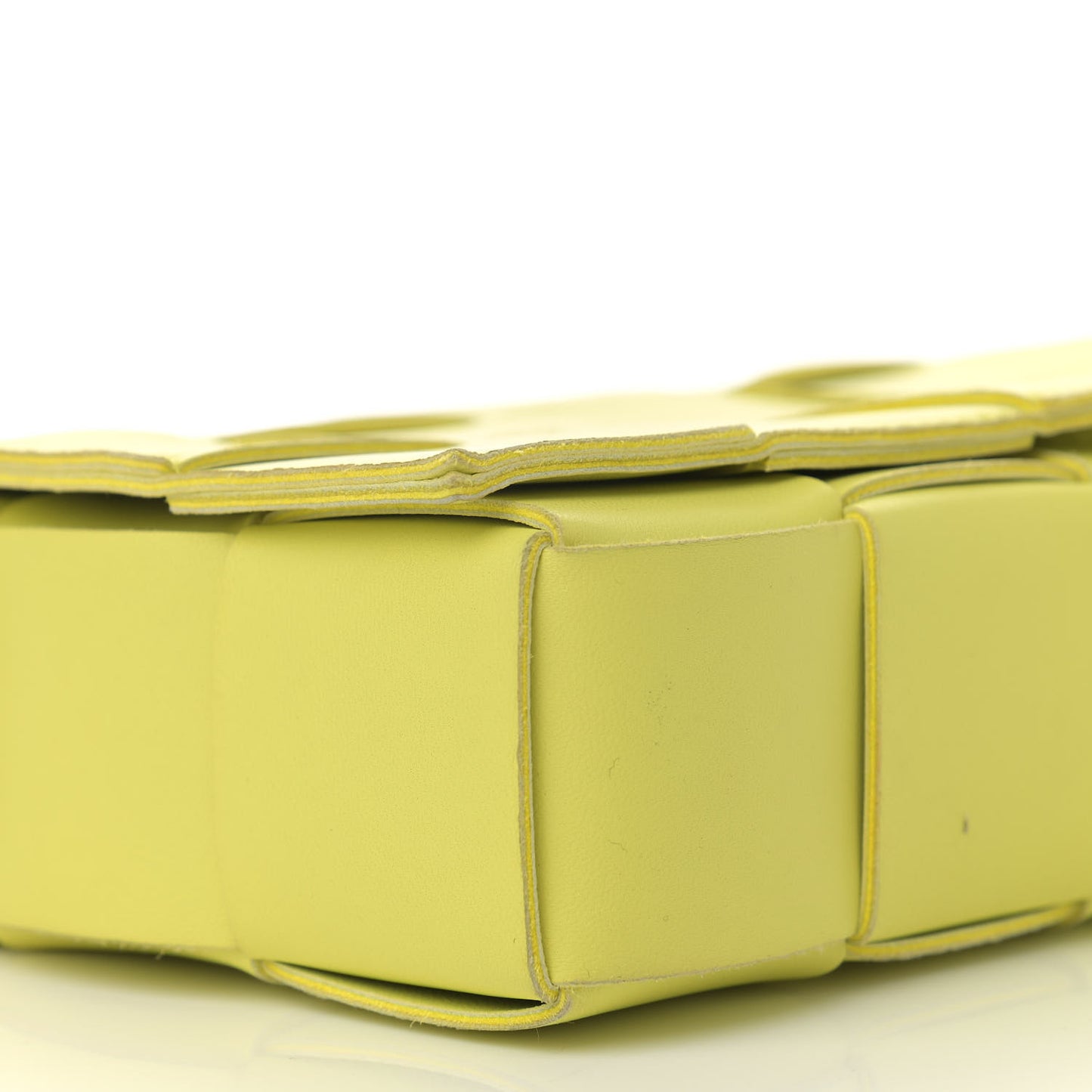 Nappa Maxi Intreccio Cassette Bag Seagrass