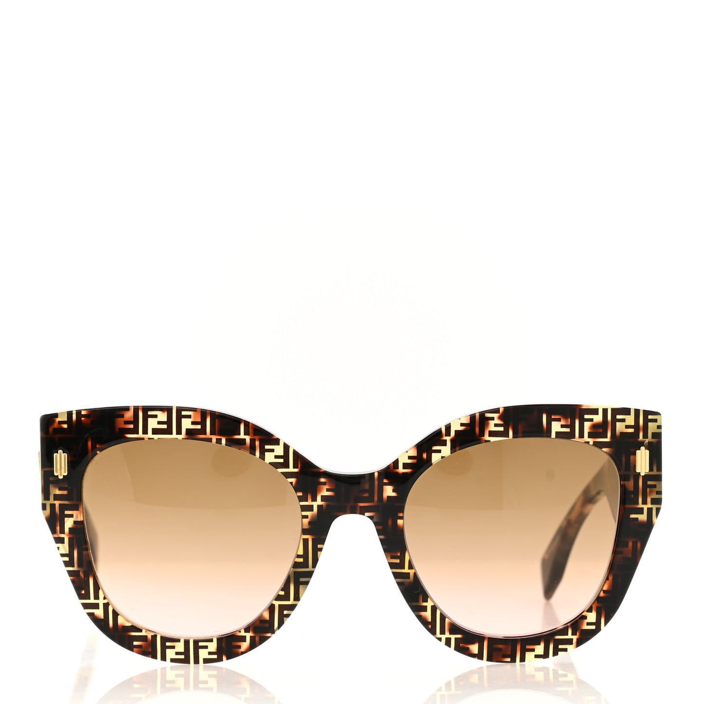 Acetate Fendi Roma Cat Eye Sunglasses FF 0435/S Havana