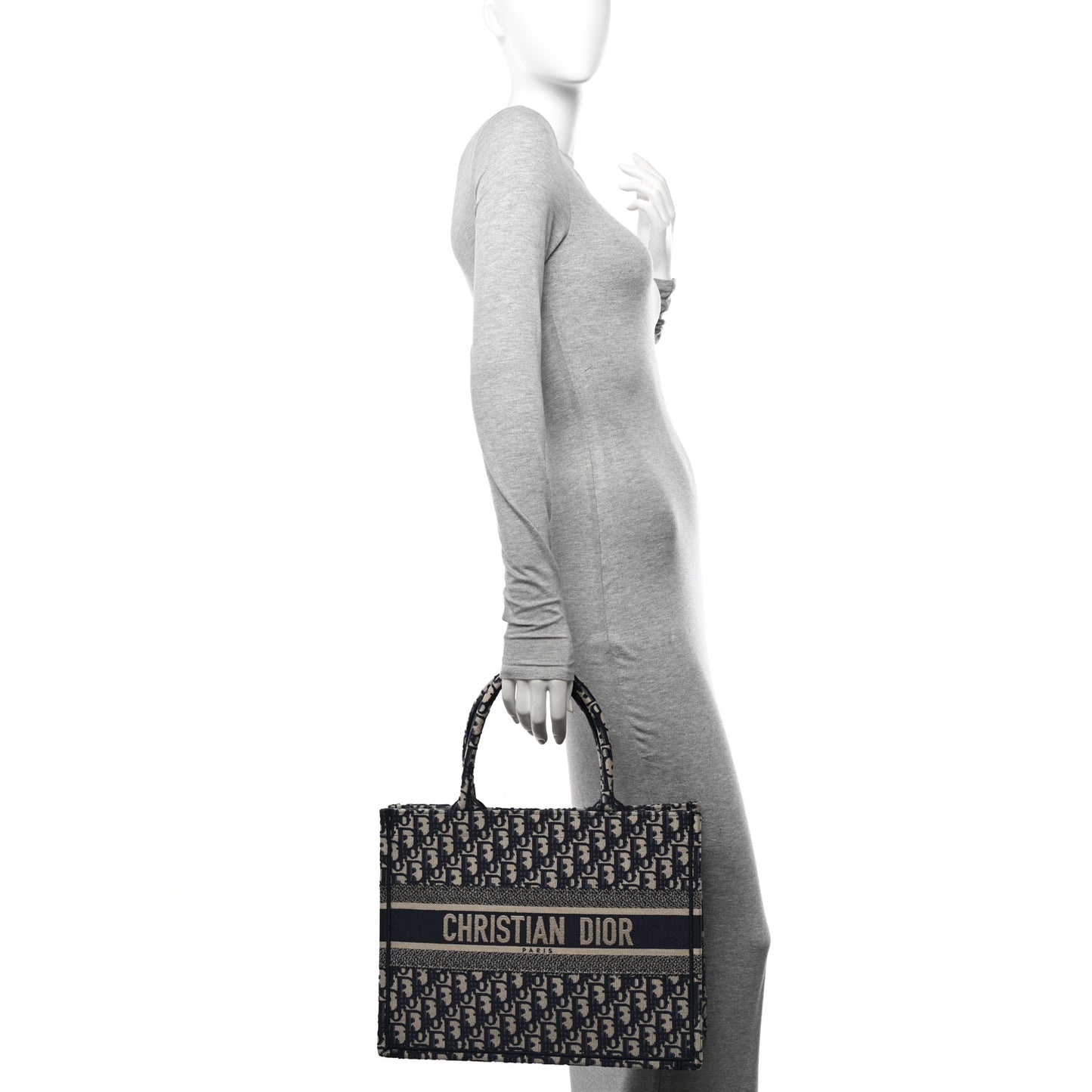 Oblique Medium Book Tote Blue Multicolor