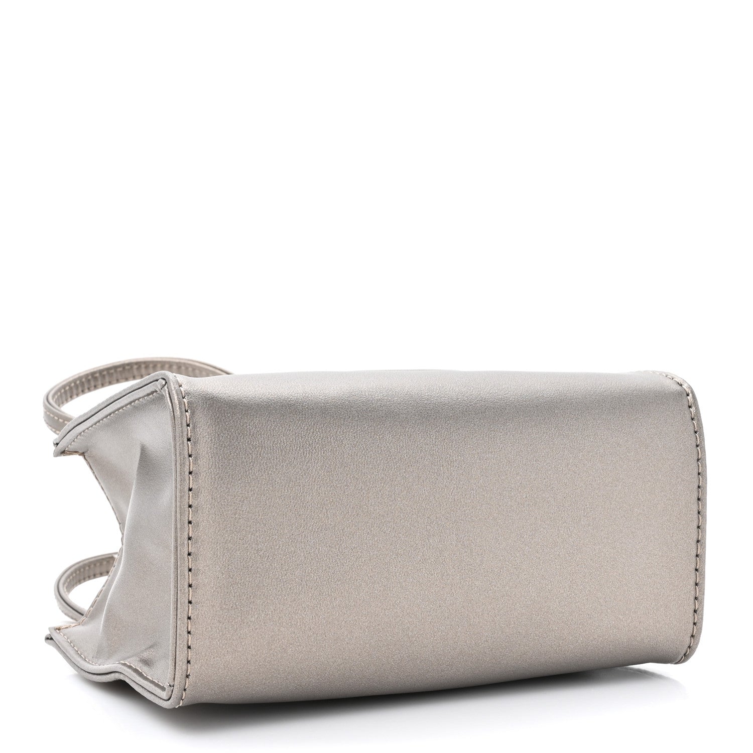 Telfar Metallic Vegan Leather Small Shopping Bag Bronze 4 of 9