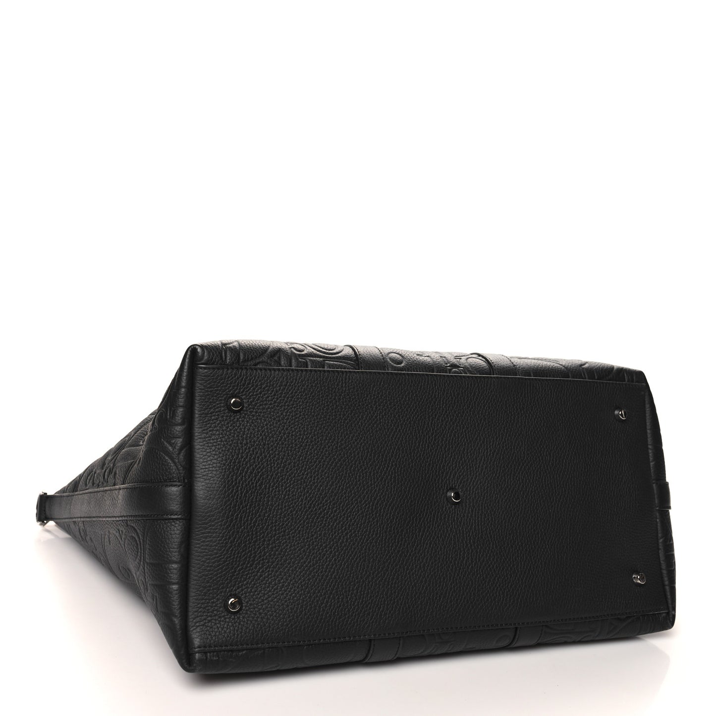 Grained Calfskin Embossed Dior Gravity Weekender 40 Black