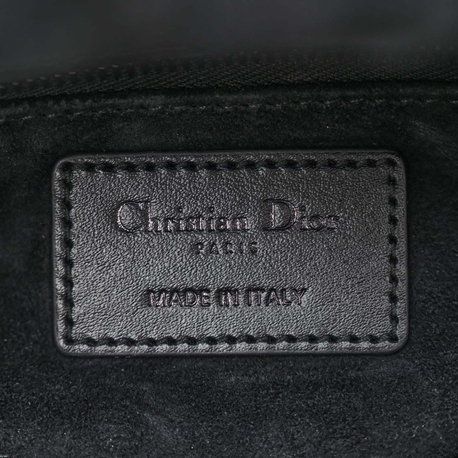 Christian Dior Calfskin Cannage Diamond Small My ABCDior Lady Dior Black 6 of 10