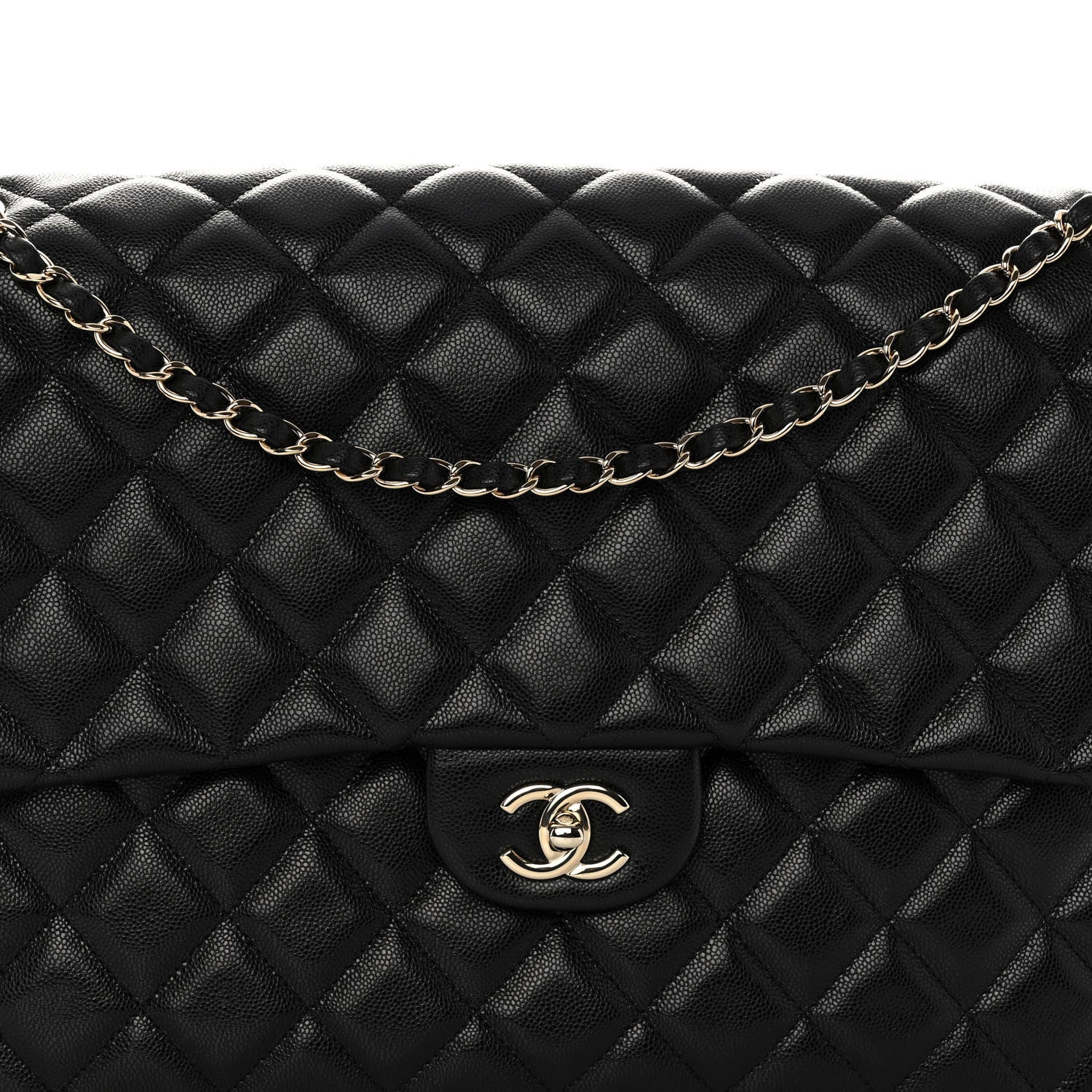 Chanel Caviar Quilted XXL Travel Flap Bag Black 8 of 10