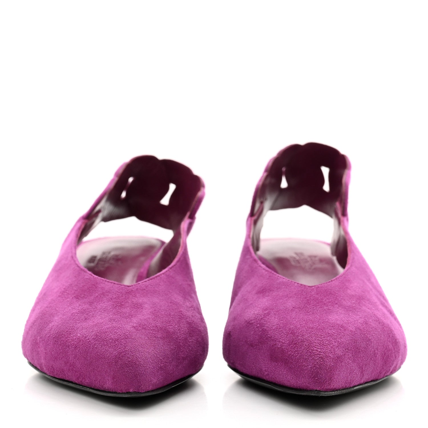 Hermes Suede Goatskin Gabriela 40 Pumps 36 Violet Heliotrope 2 of 9