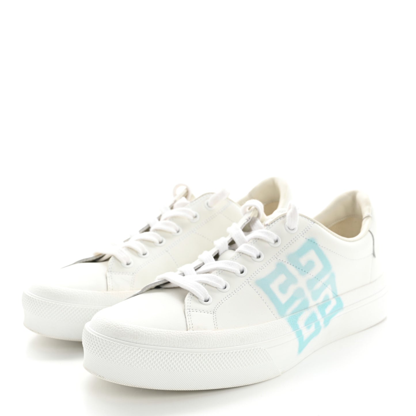 X JOSH SMITH Calfskin City Sport Womens Sneakers 40 White Light Blue