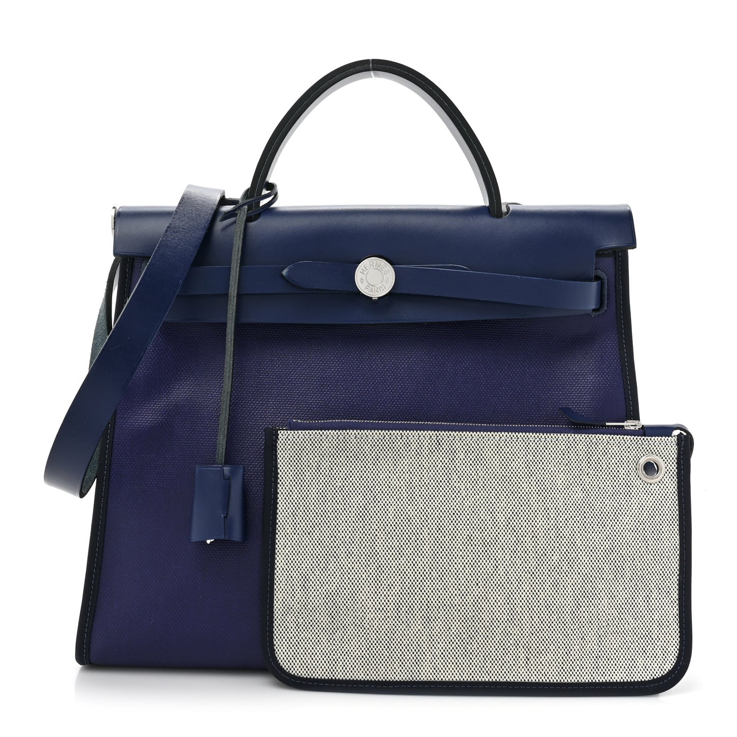Toile H Berline Vache Hunter Herbag Zip PM 31 Bleu Encre Bleu Saphir