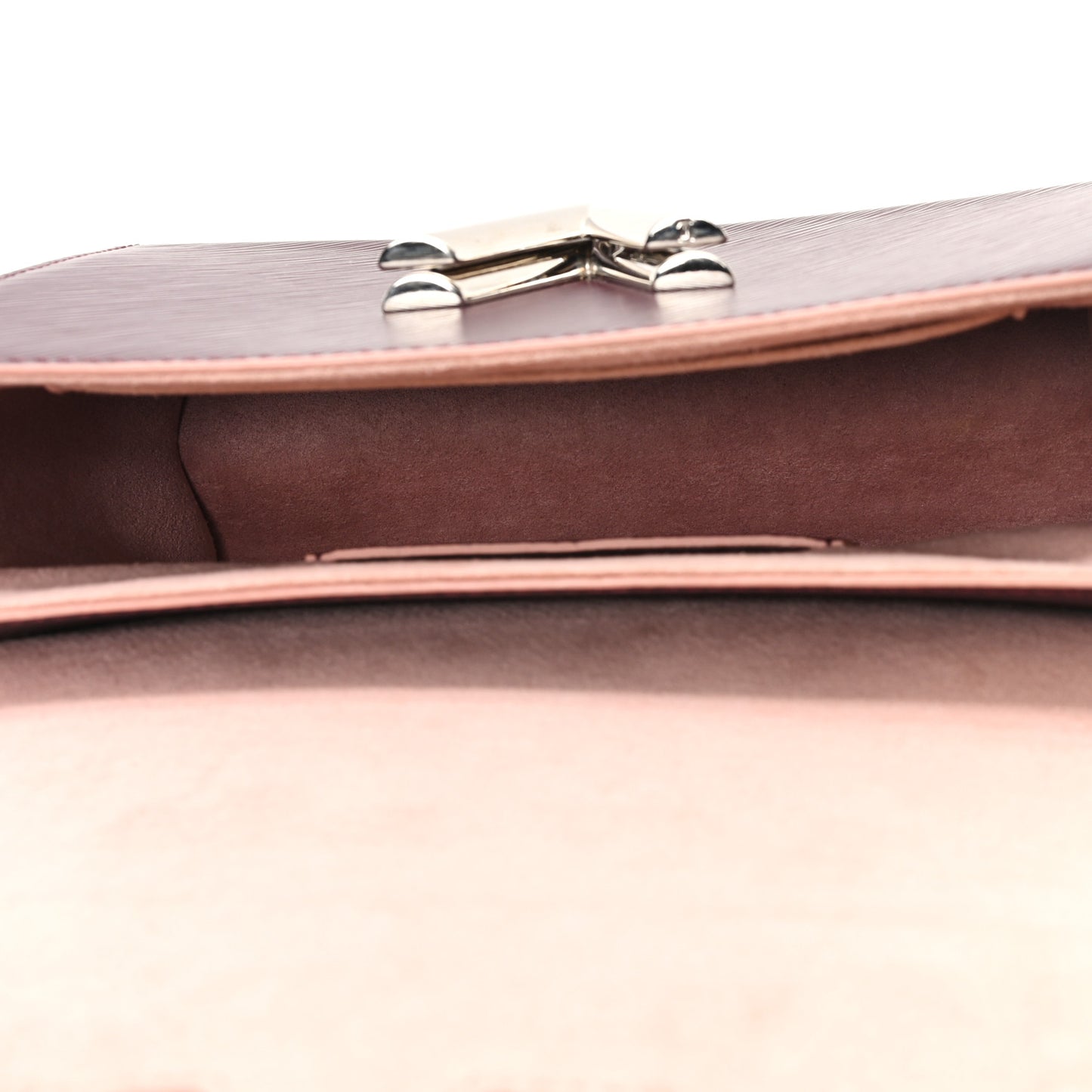 Epi Twist Shoulder Bag MM Prune Rose Poudre
