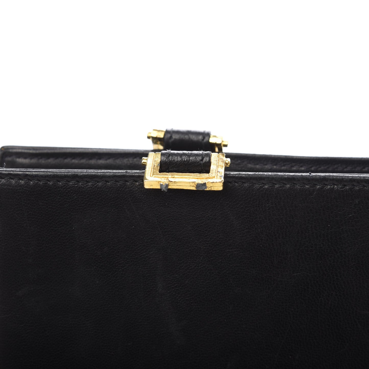 Calfskin Medallion Tribute Chain Shoulder Bag Black