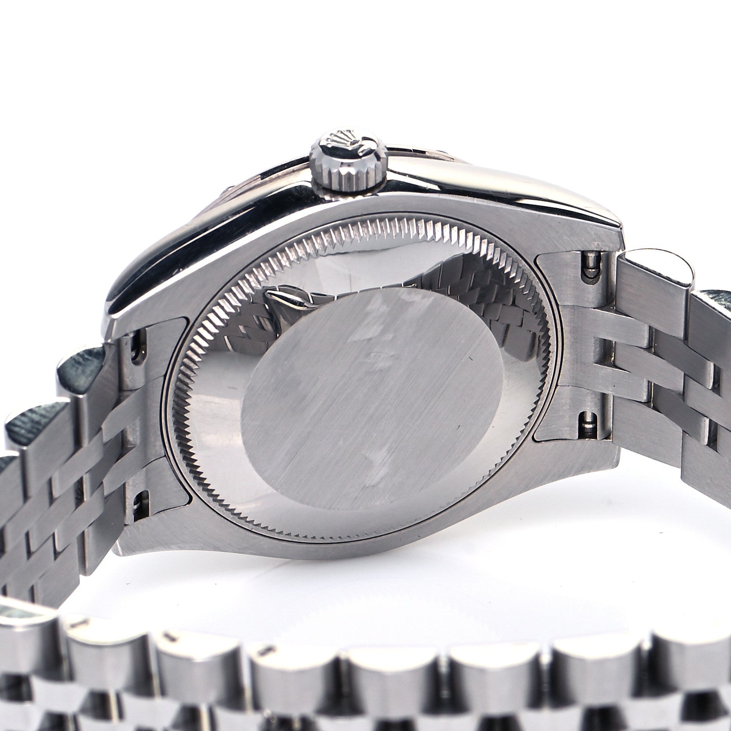 Rolex Stainless Steel 18K White Gold Diamond 31mm Oyster Perpetual Datejust Watch Pink 178344 4 of 5