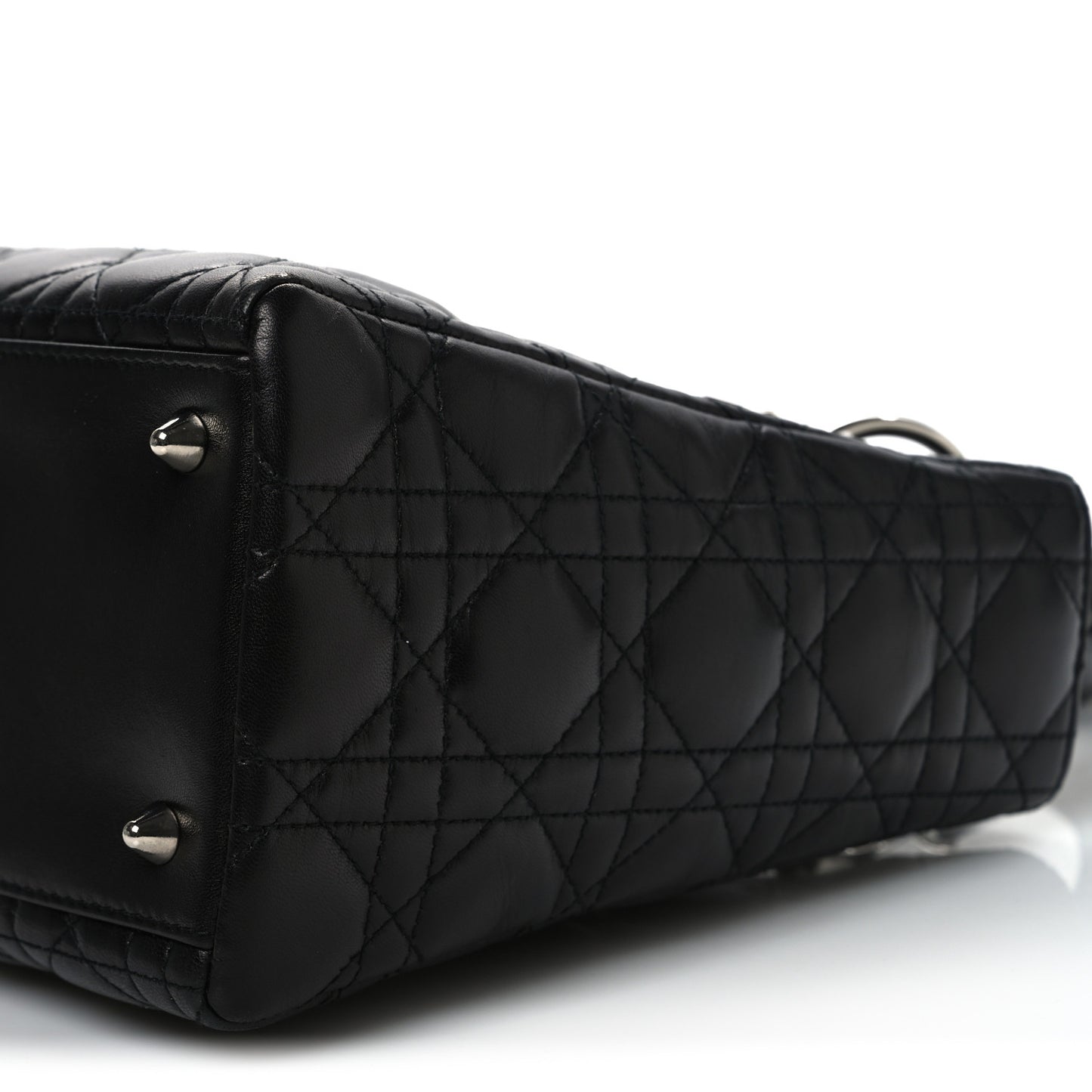 Lambskin Cannage Medium Lady Dior Black