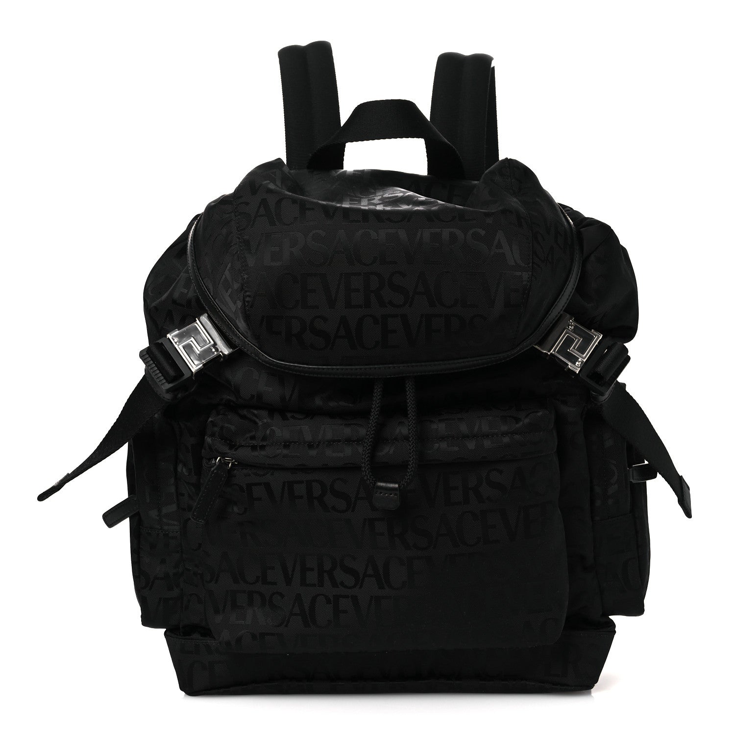 Versace Nylon Logo Neo Backpack Black 1804801 – FASHIONPHILE
