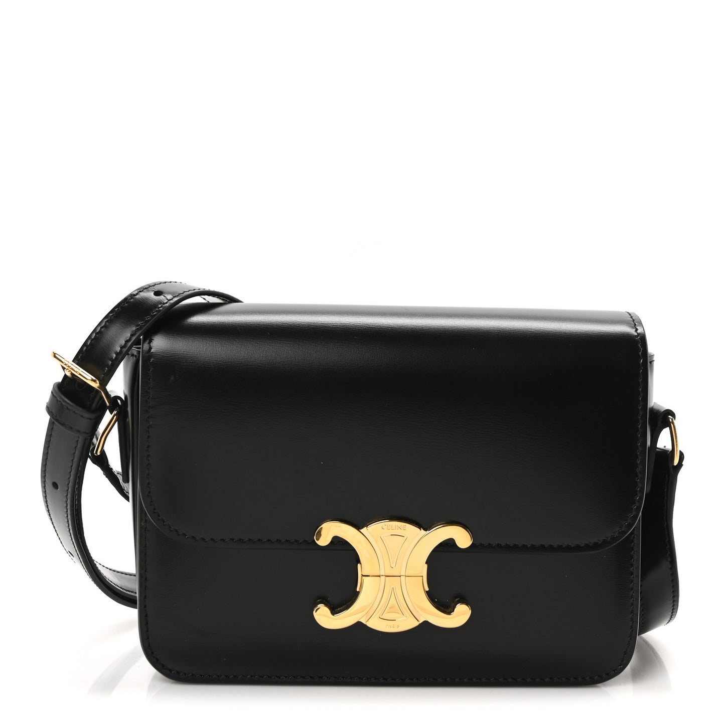 Shiny Calfskin Teen Triomphe Black