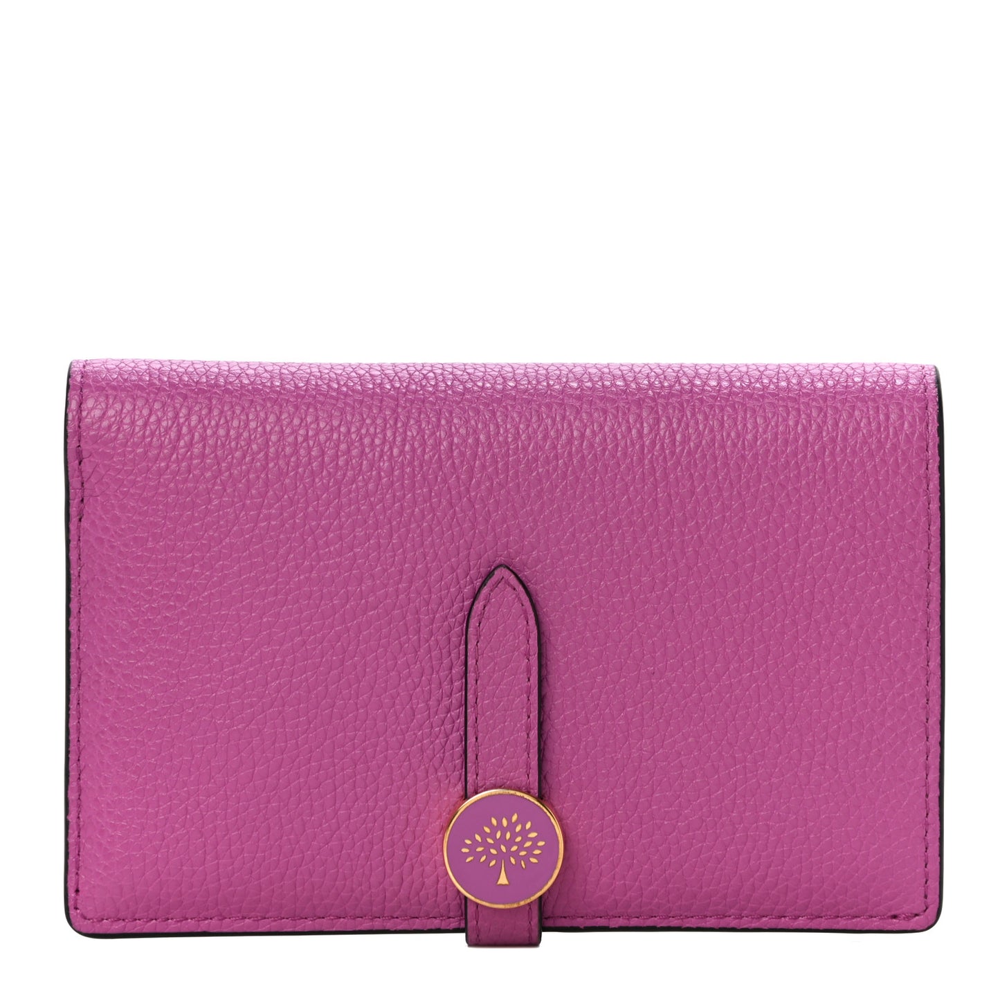 Cross Grain Calfskin Tree Wallet Pink