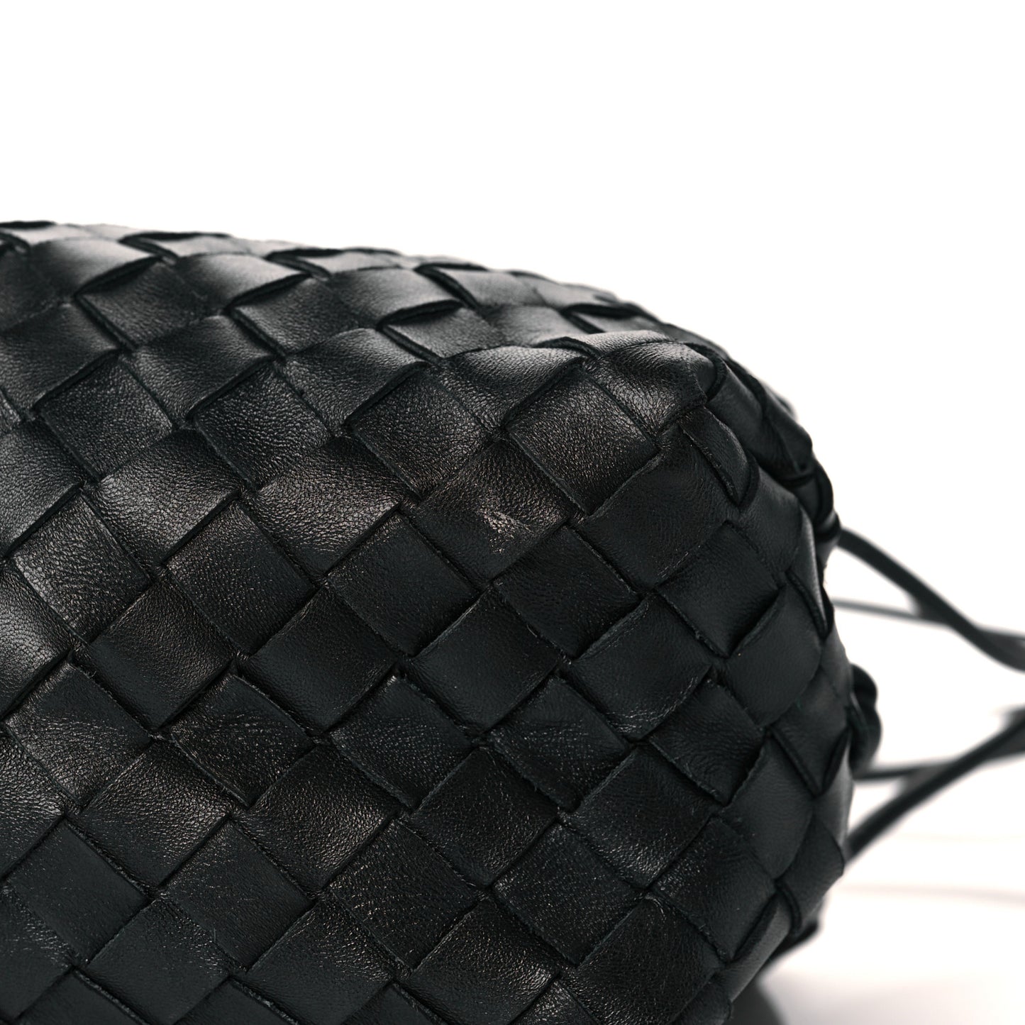 Nappa Intrecciato Medium Loop Camera Bag Black